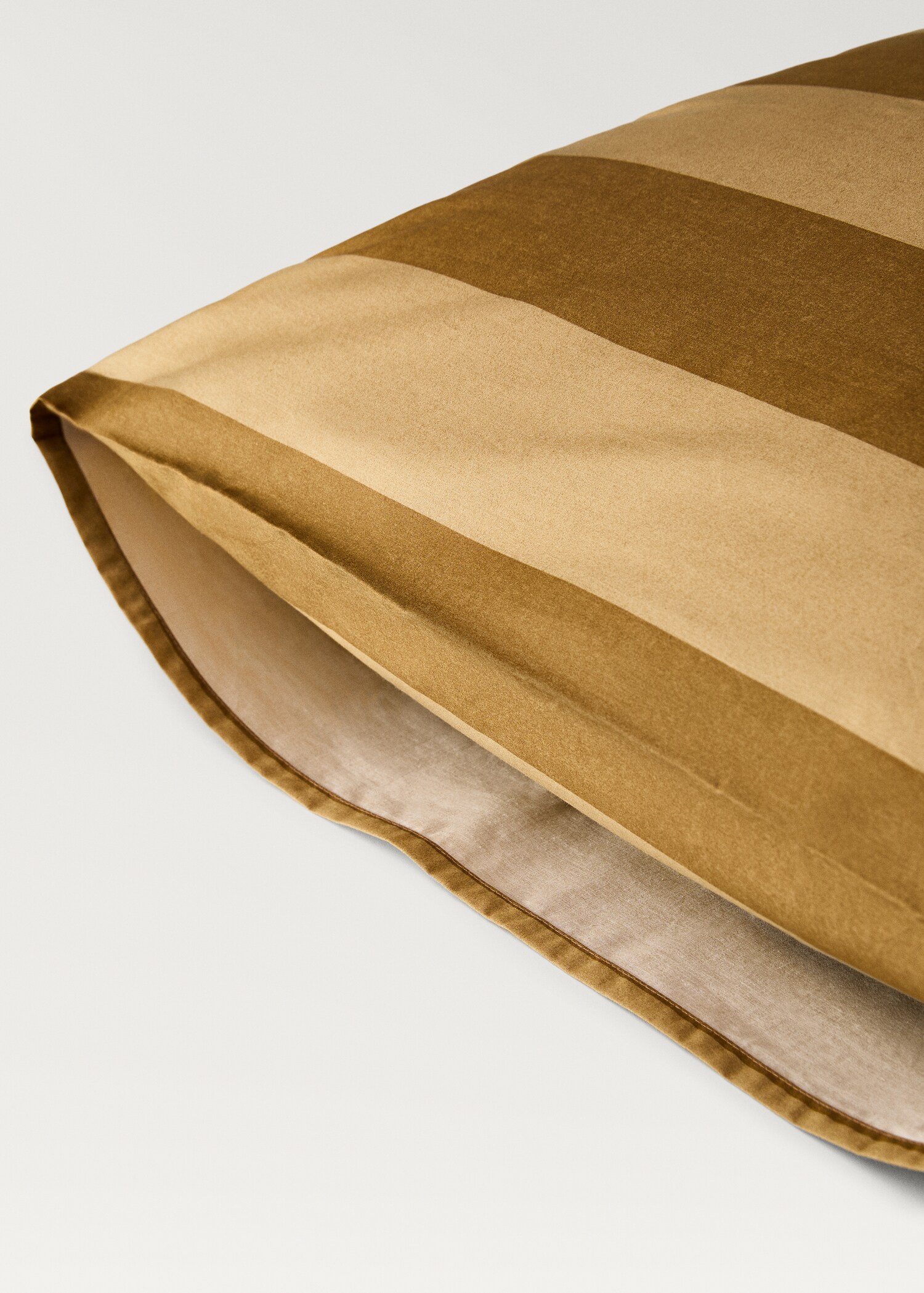 Dues fundes coixinera cotó percala ratlles 50x75 cm - Detall de l'article 3