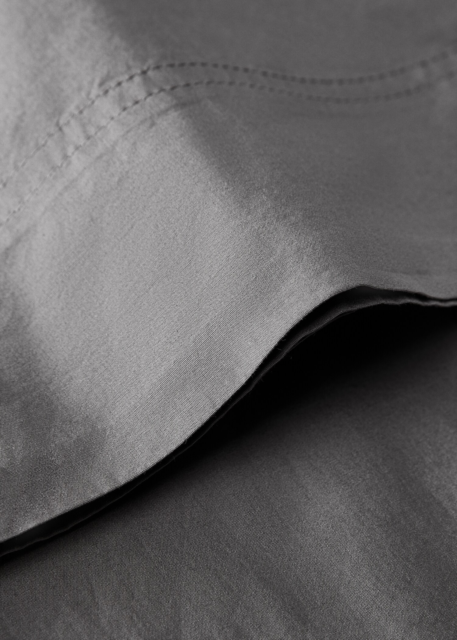 Cotton poplin double-stitched top sheet for 150/160 cm bed - Details of the article 1