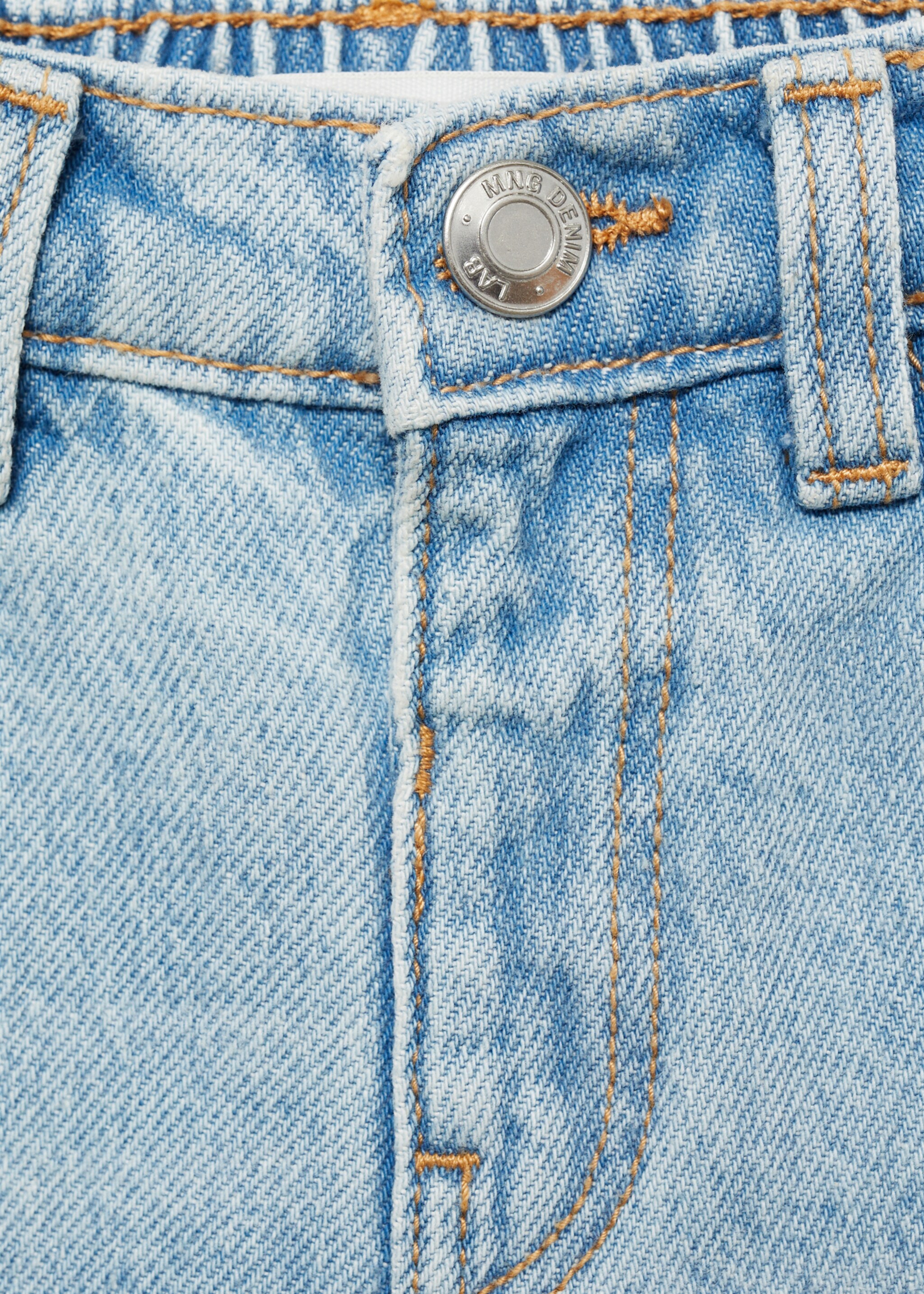 Dżinsy culotte - Szczegóły artykułu 8, Jasnoniebieski. Ref: 87023271-00.