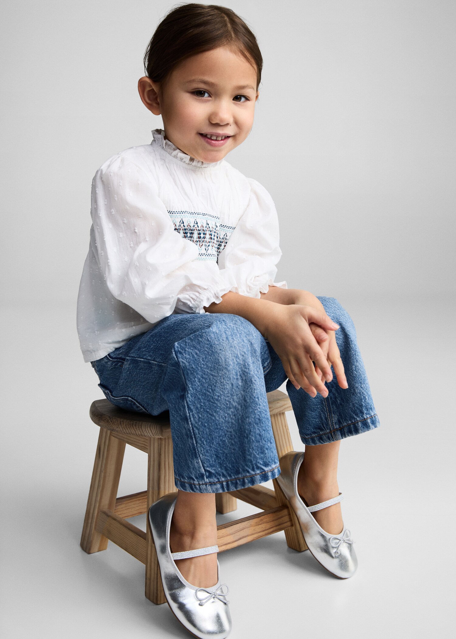 Jeans culotte mid-waist comfort - Medium plane