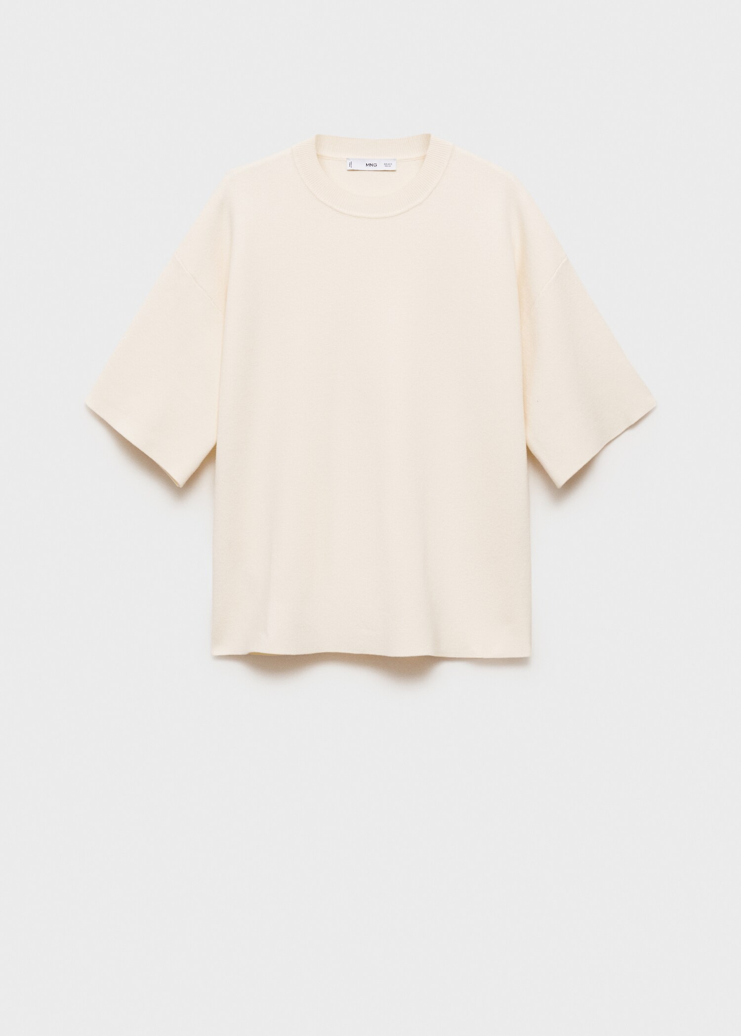 Svetr z jemného úpletu s krátkým rukávem - Zboží bez modelu