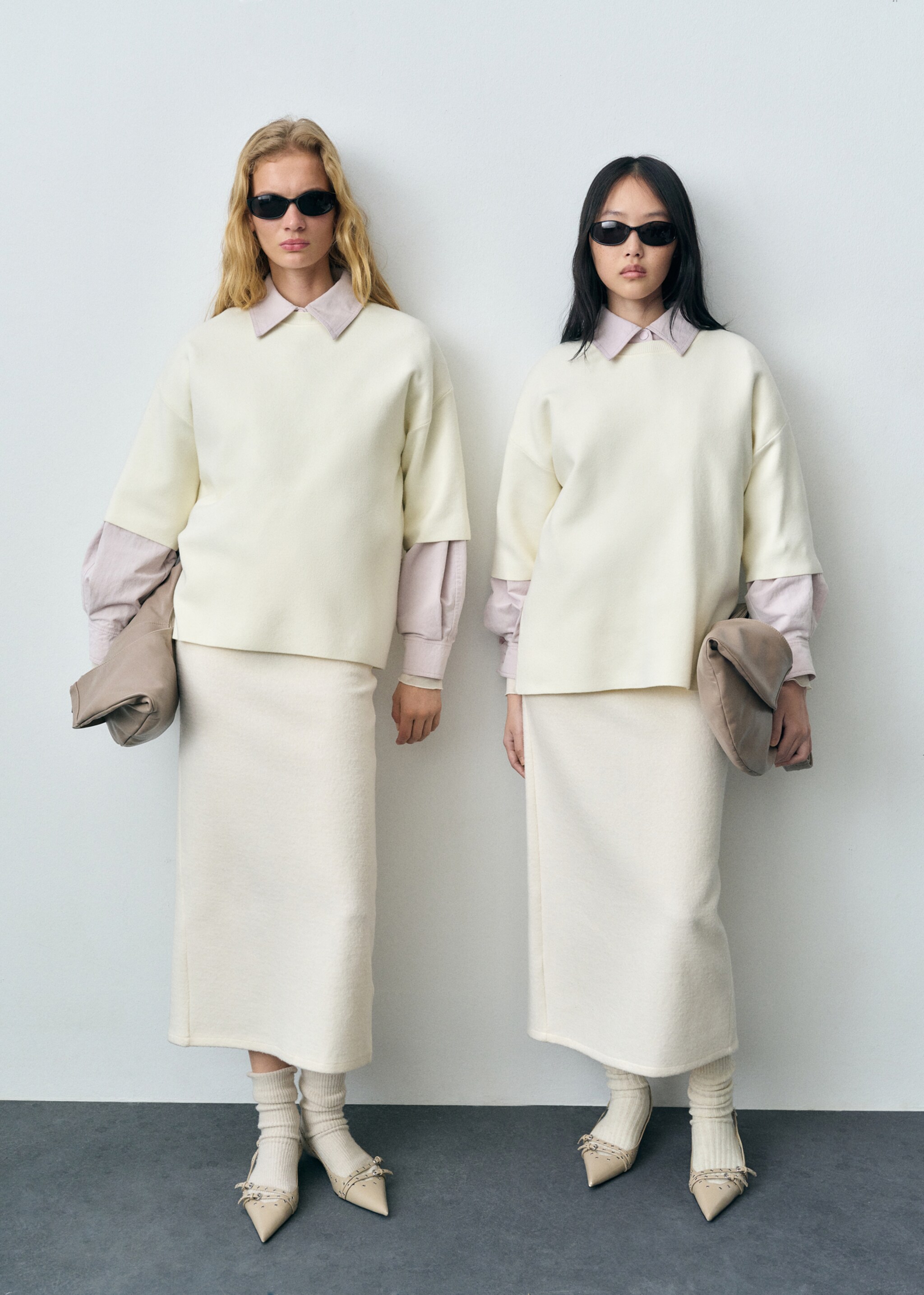 Svetr z jemného úpletu s krátkým rukávem - Detail zboží 2, Bílá. Ref: 87023274-00.