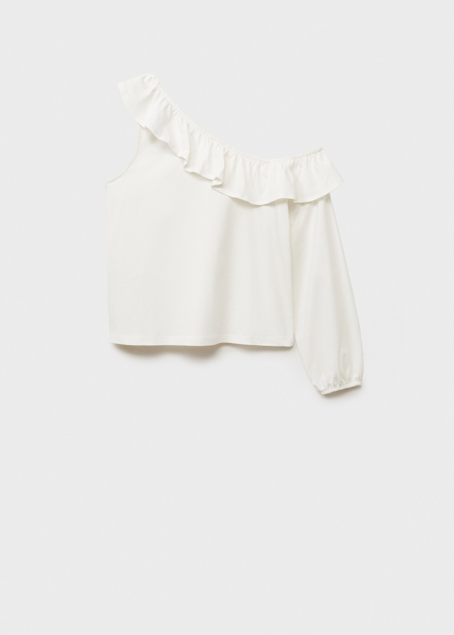 Ruffled asymmetric T-shirt - Article without model