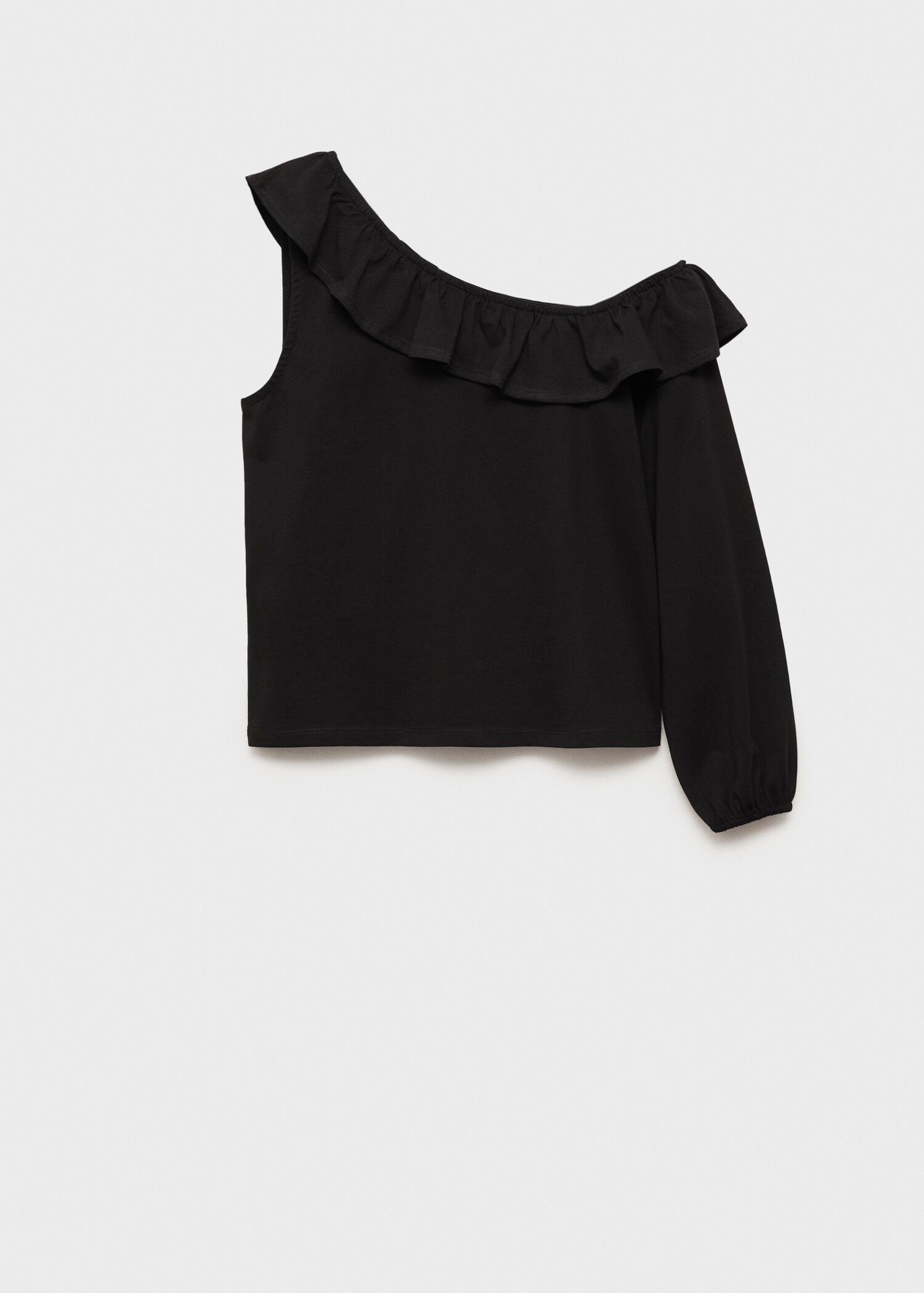 Ruffled asymmetric T-shirt - Article without model