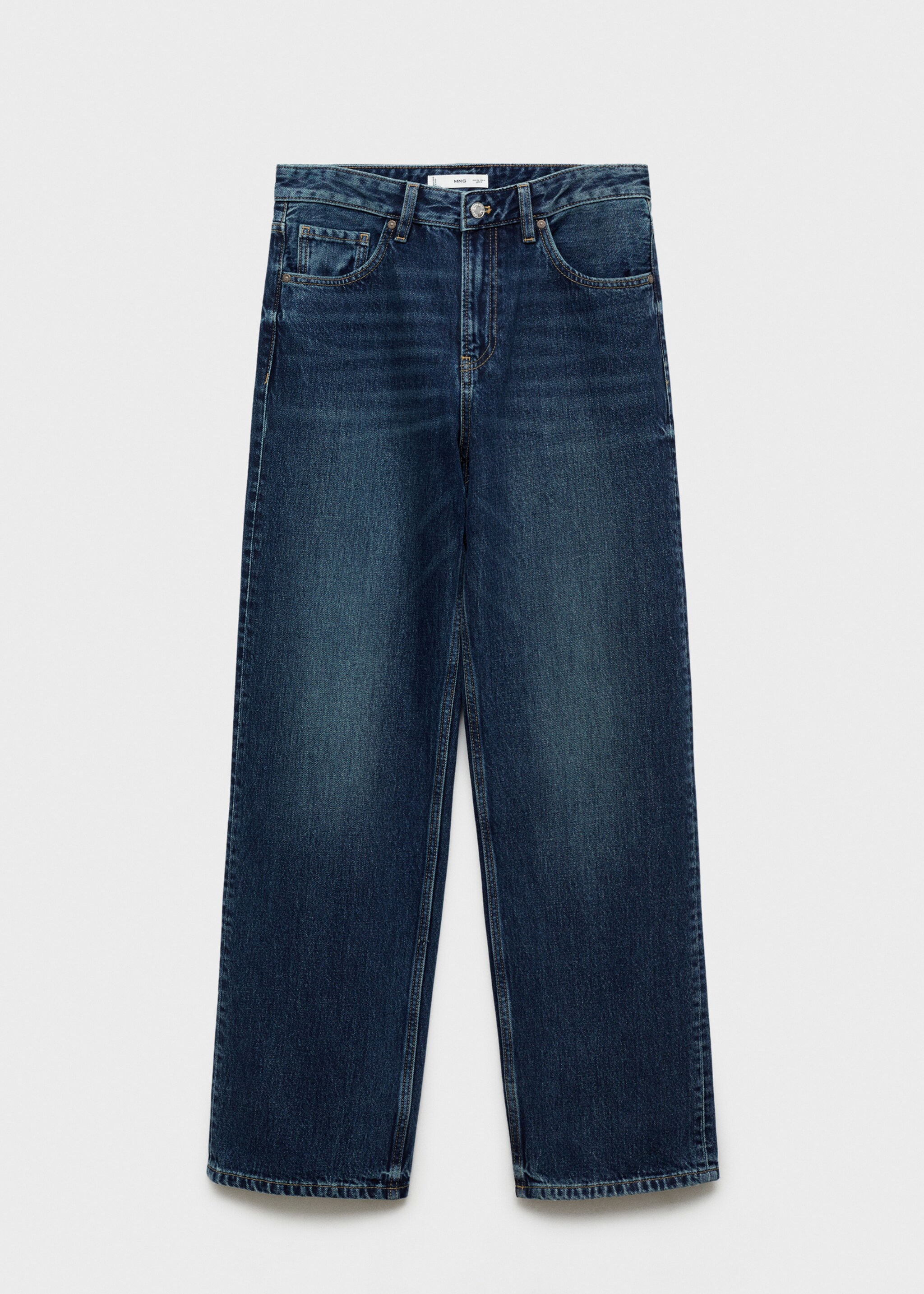 Miami medium-rise straight-fit jeans - Article without model, Dark Blue. Ref: 87023281-00.