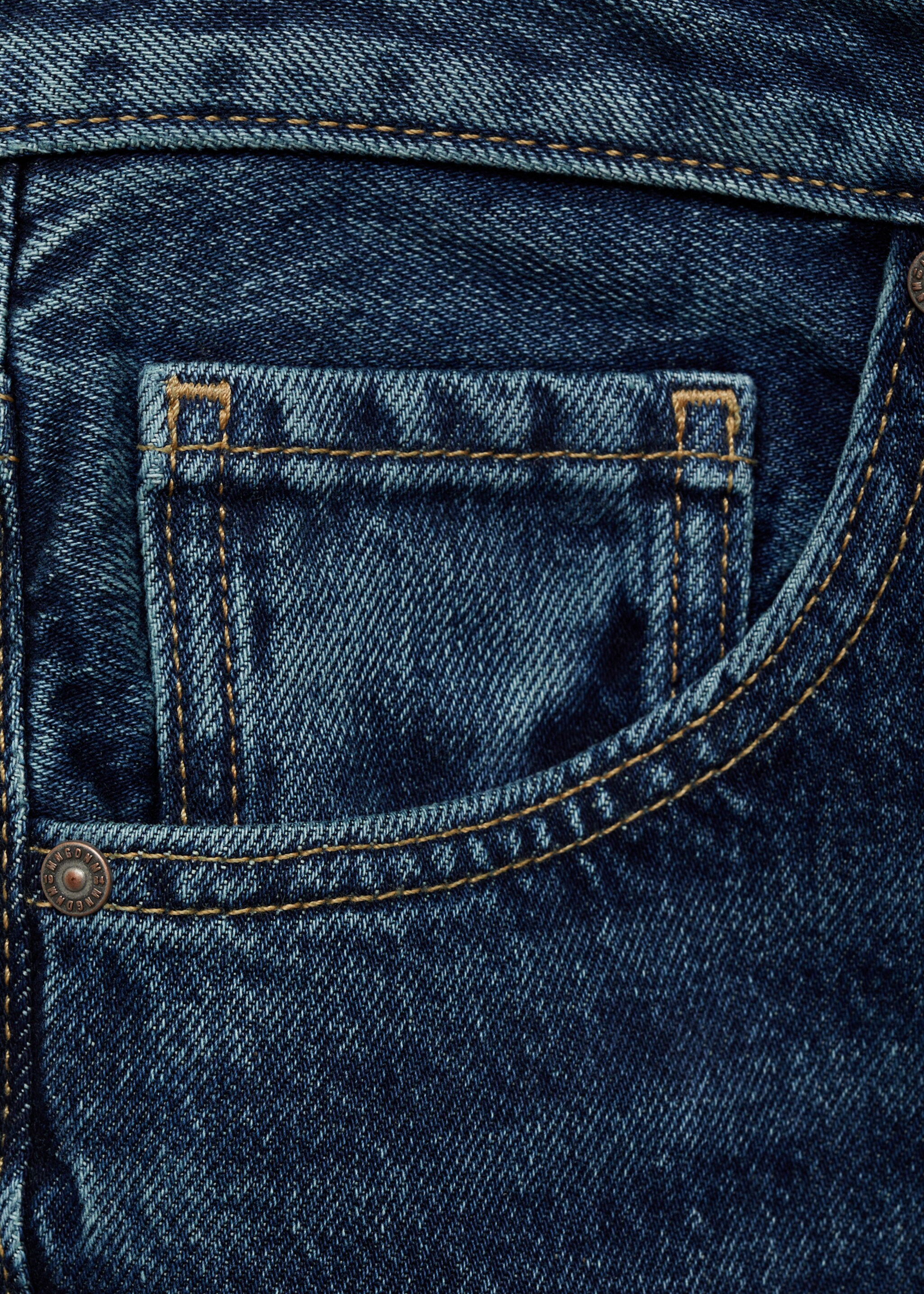 Miami medium-rise straight-fit jeans - Details of the article 0, Dark Blue. Ref: 87023281-00.