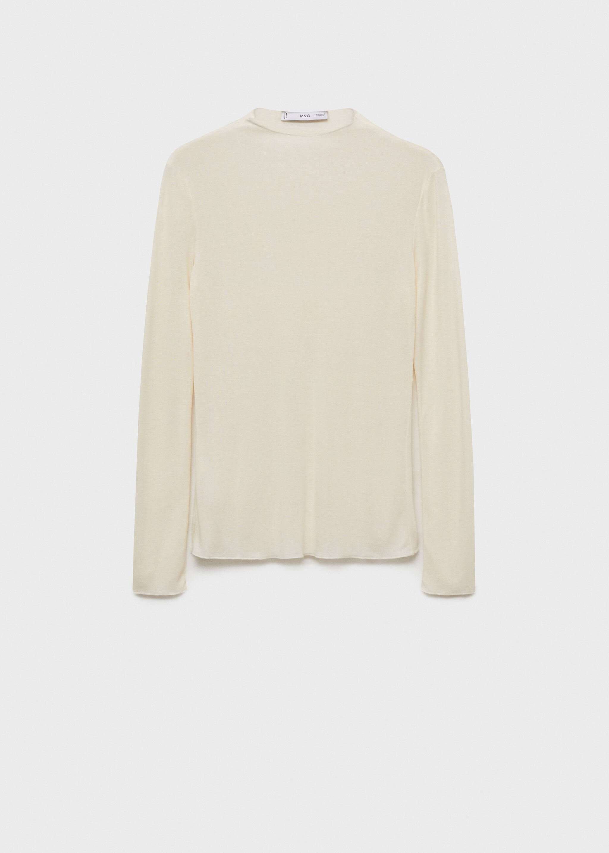 Camiseta manga larga cuello perkins - Artículo sin modelo, Crudo. Ref: 87023282-00.