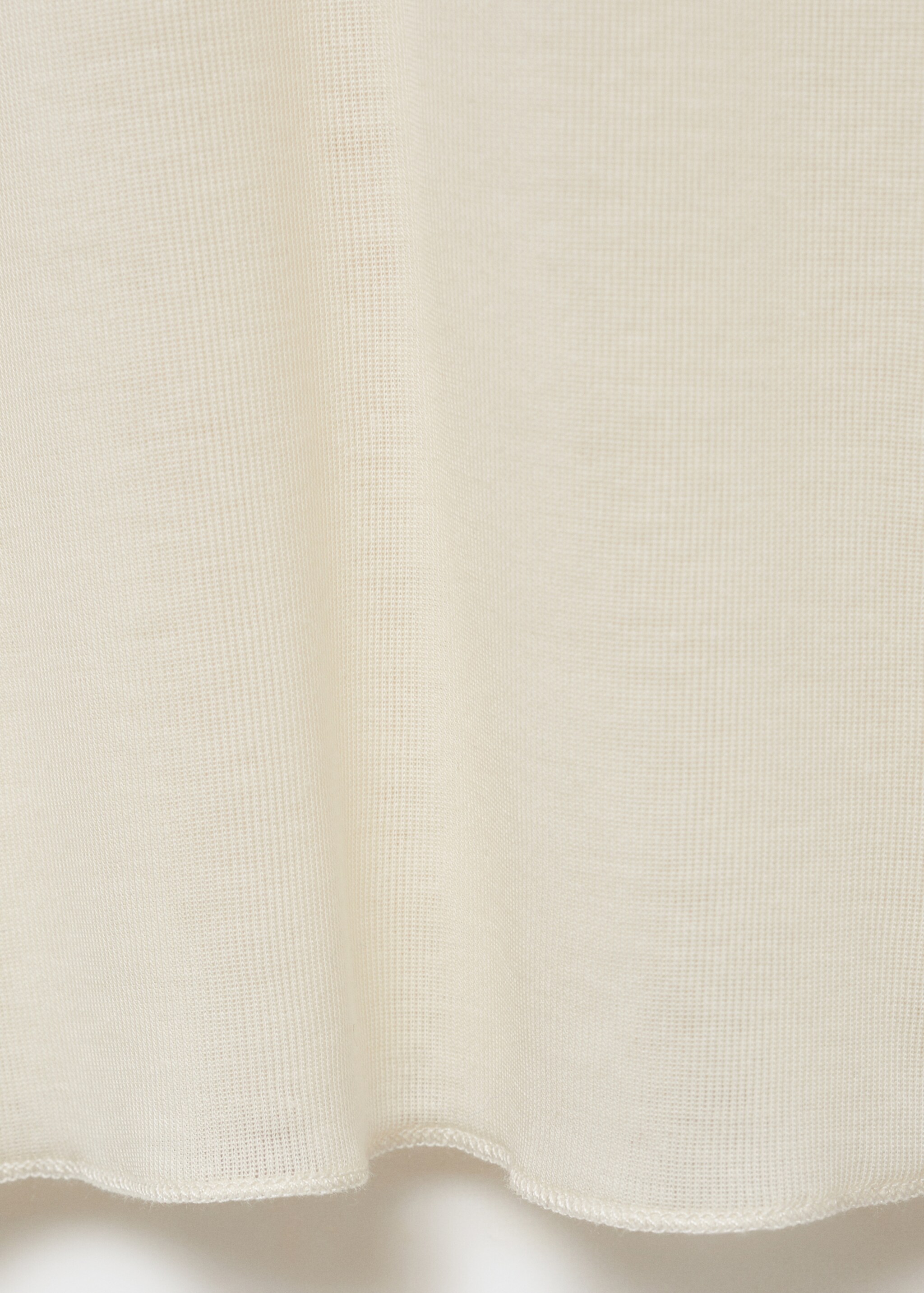 Camiseta manga larga cuello perkins - Detalle del artículo 0, Crudo. Ref: 87023282-00.