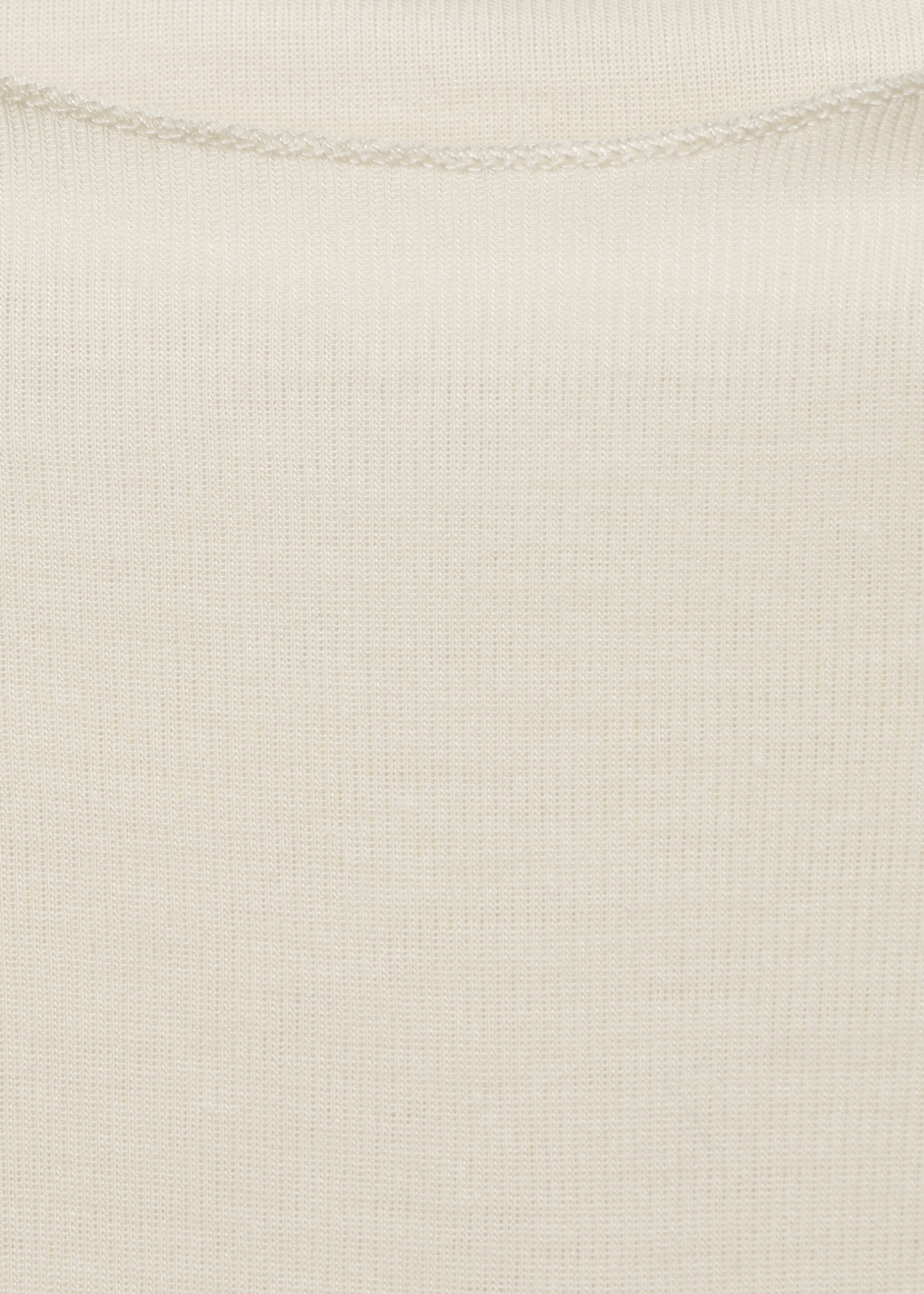 Camiseta manga larga cuello perkins - Detalle del artículo 8, Crudo. Ref: 87023282-00.