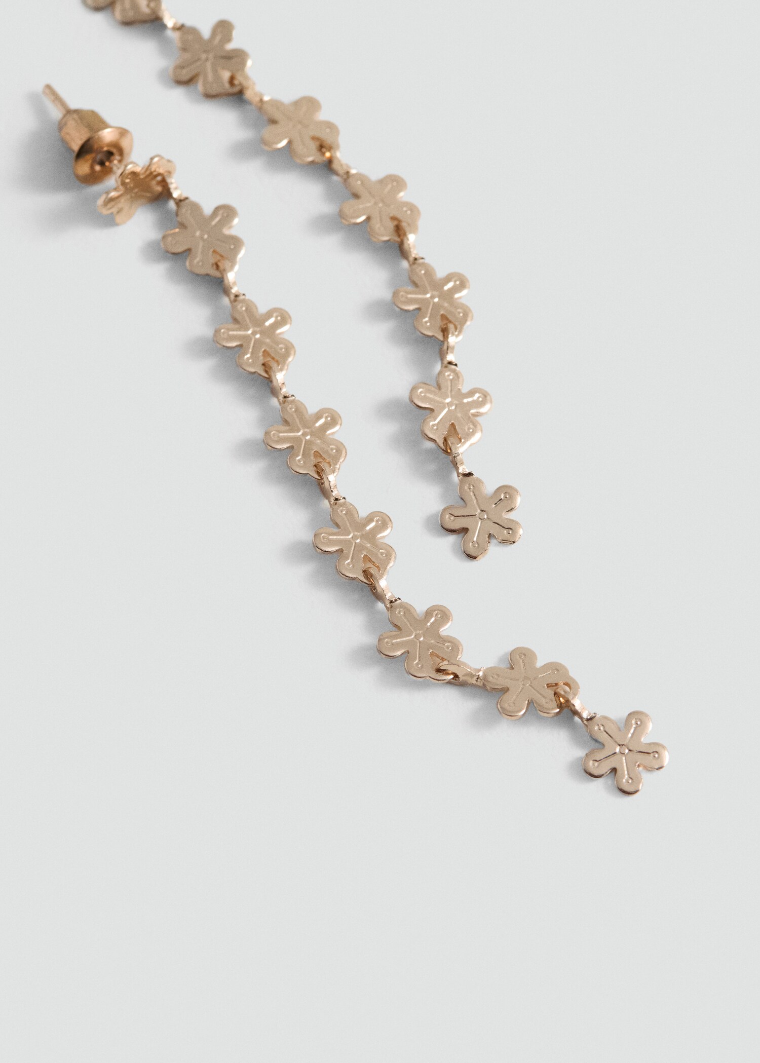 Flower pendant earrings - Medium plane