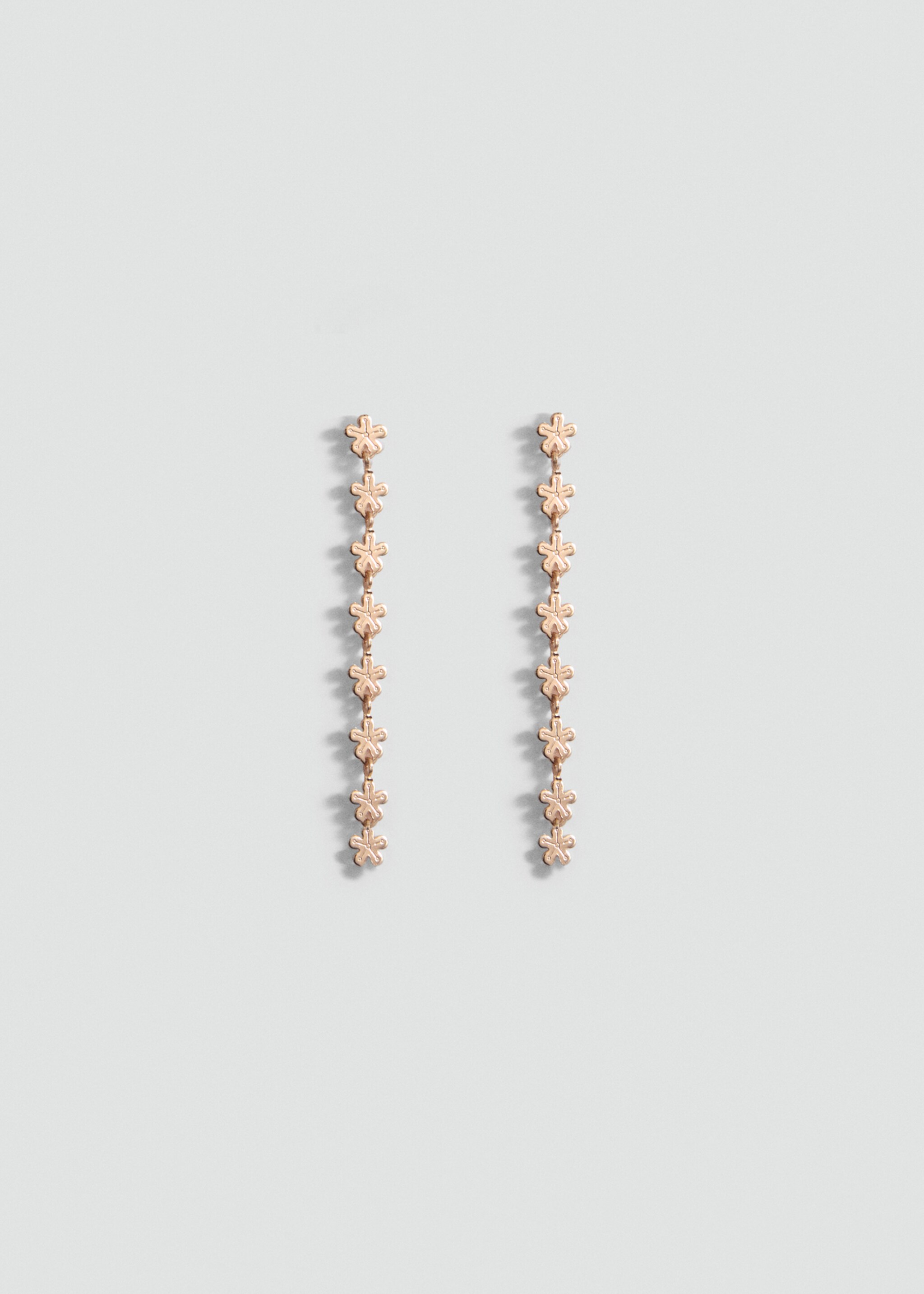 Flower pendant earrings - Article without model, Gold. Ref: 87023283-00.