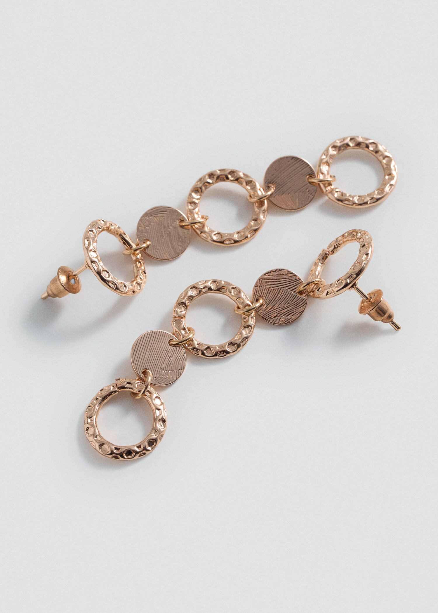 Pendientes aros combinados - Plano medio