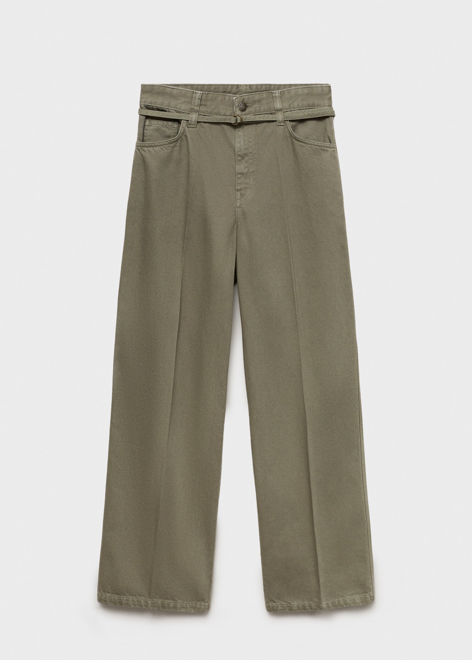 Wide leg jeans with belt detail - Article without model