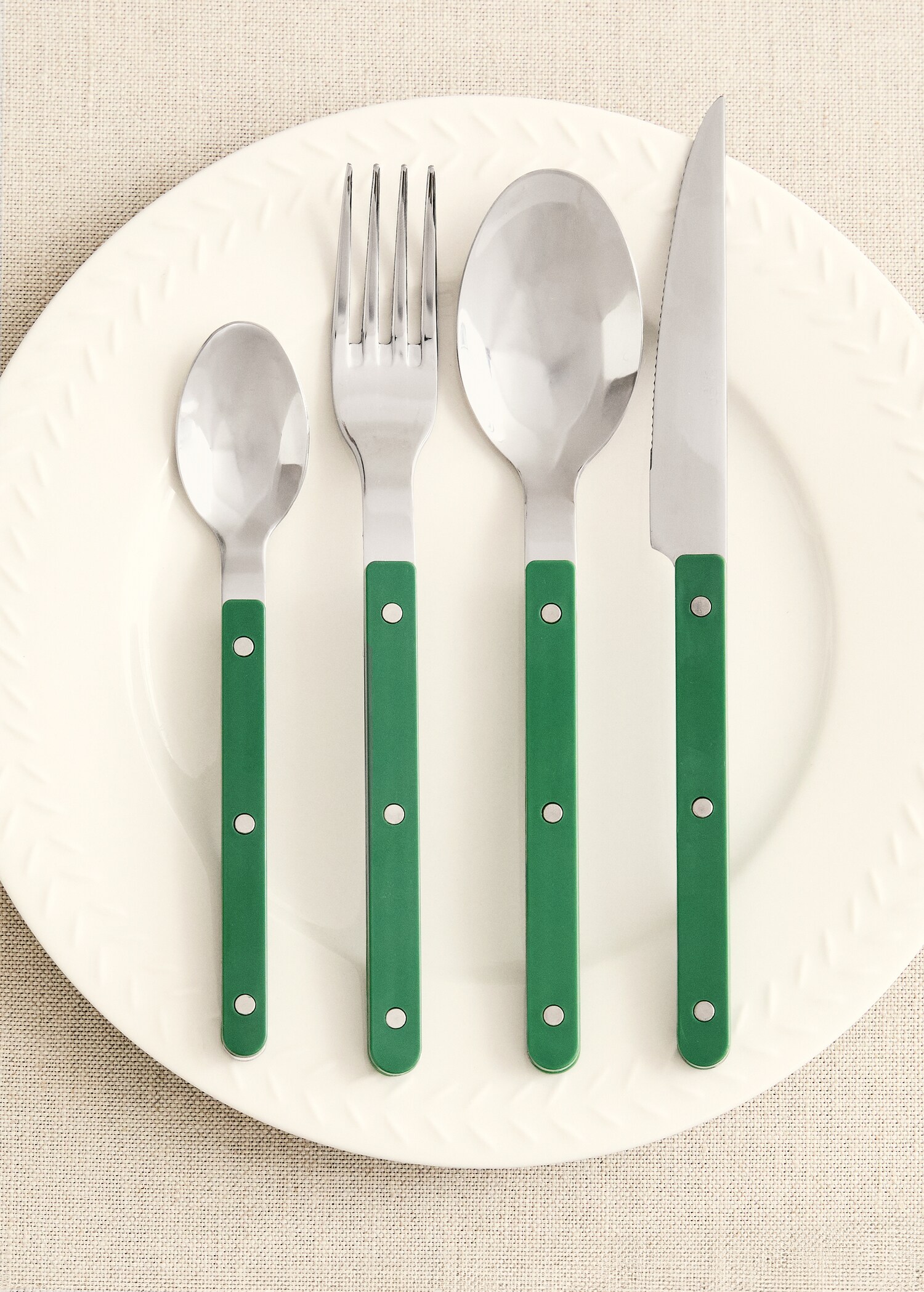 Cutlery set of 4 pieces with resin handles - Details of the article 7