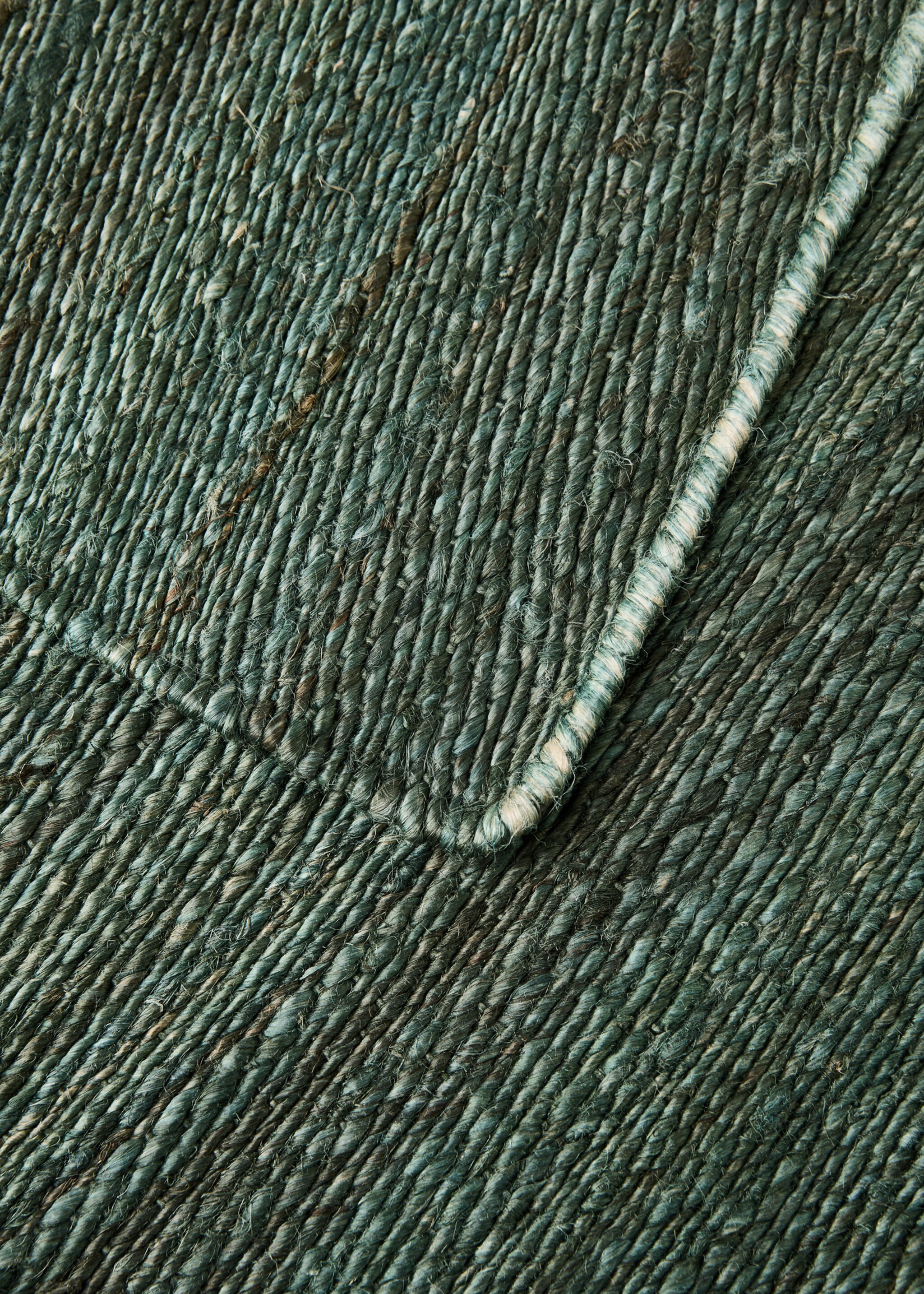 Overdyed geflochtener Teppich - Detail des Artikels 2, Grün. Ref: 87023295-00.