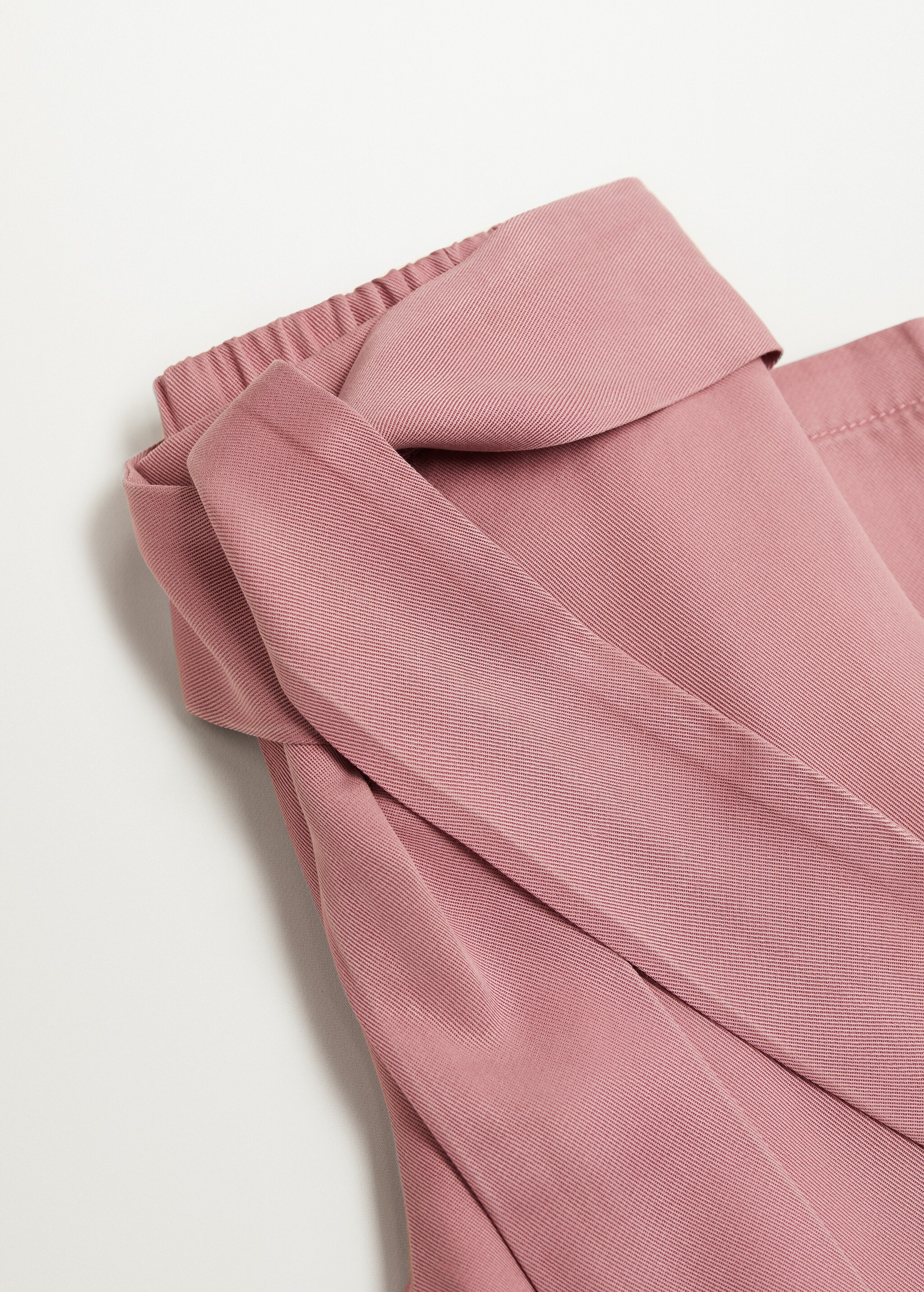 Flowy straight-fit trousers with bow - Details of the article 8