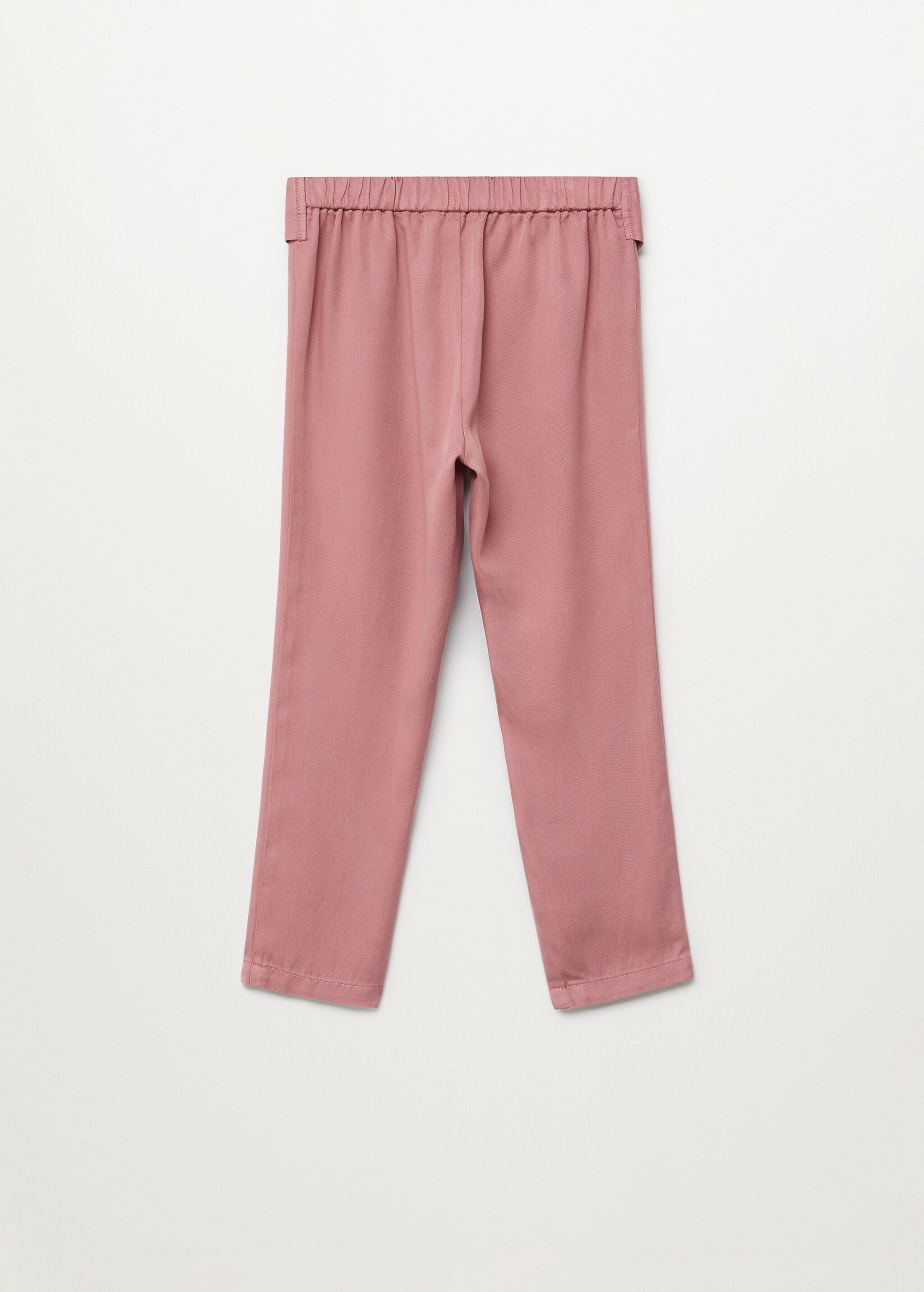 Flowy straight-fit trousers with bow - Reverse of the article