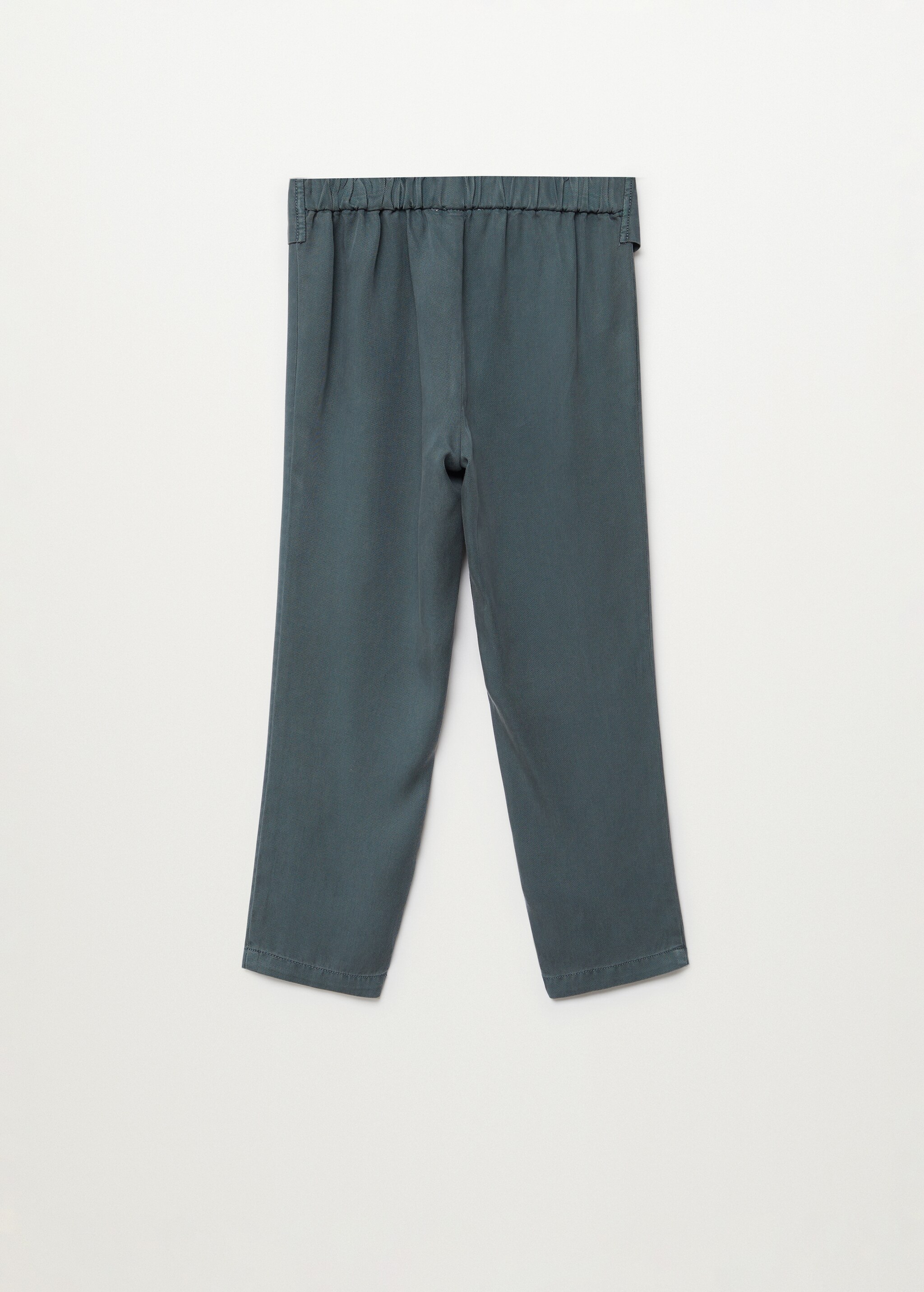 Flowy straight-fit trousers with bow - Reverse of the article