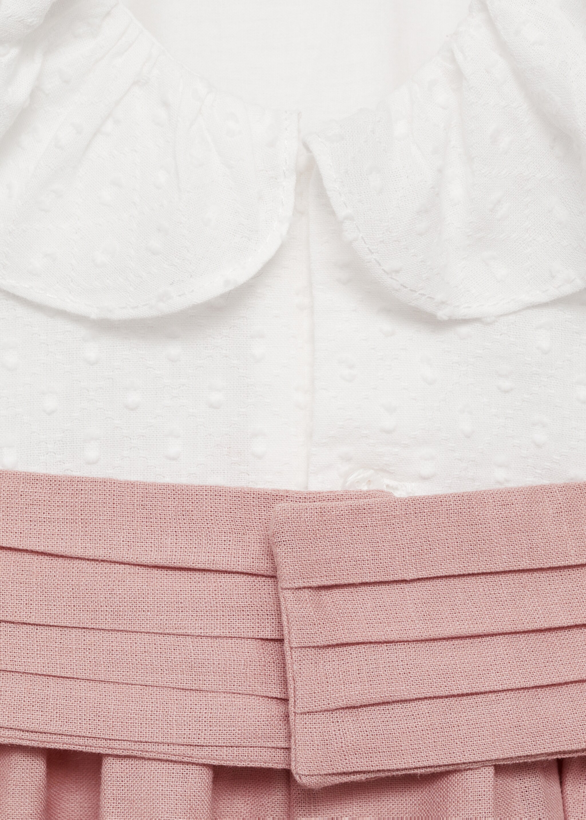 Φόρεμα φούστα αντίθεση - Λεπτομέρεια του προϊόντος 0, Λευκό. Ref: 87023636-00.