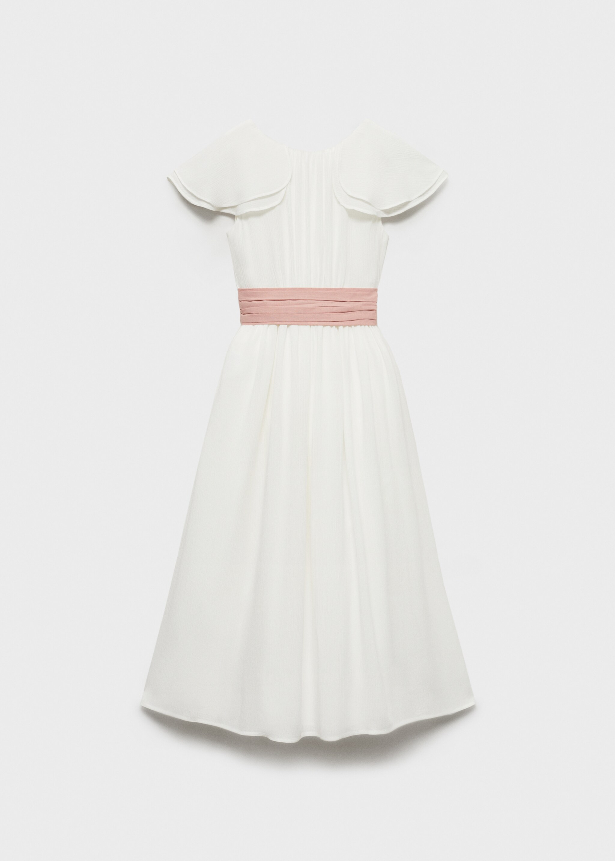 Bamboo-textured dress - Article without model, White. Ref: 87023639-00.