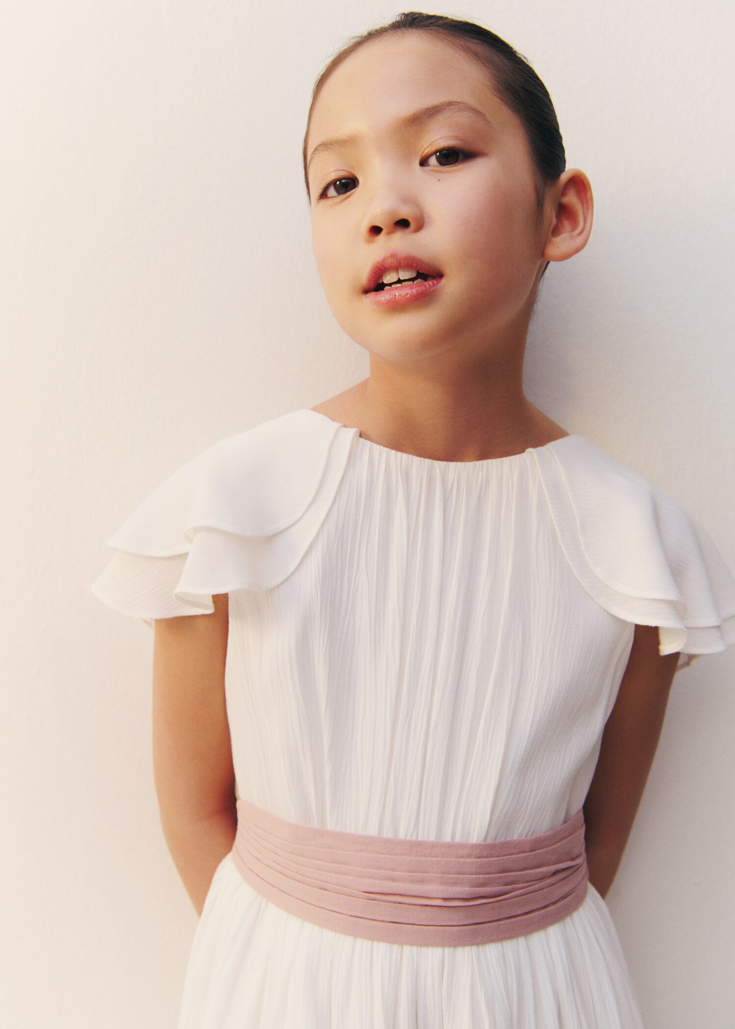 Bamboo-textured dress - Details of the article 5