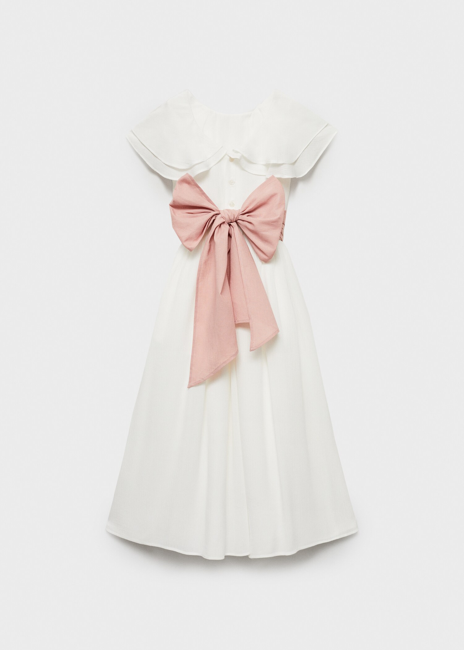 Bamboo-textured dress - Reverse of the article