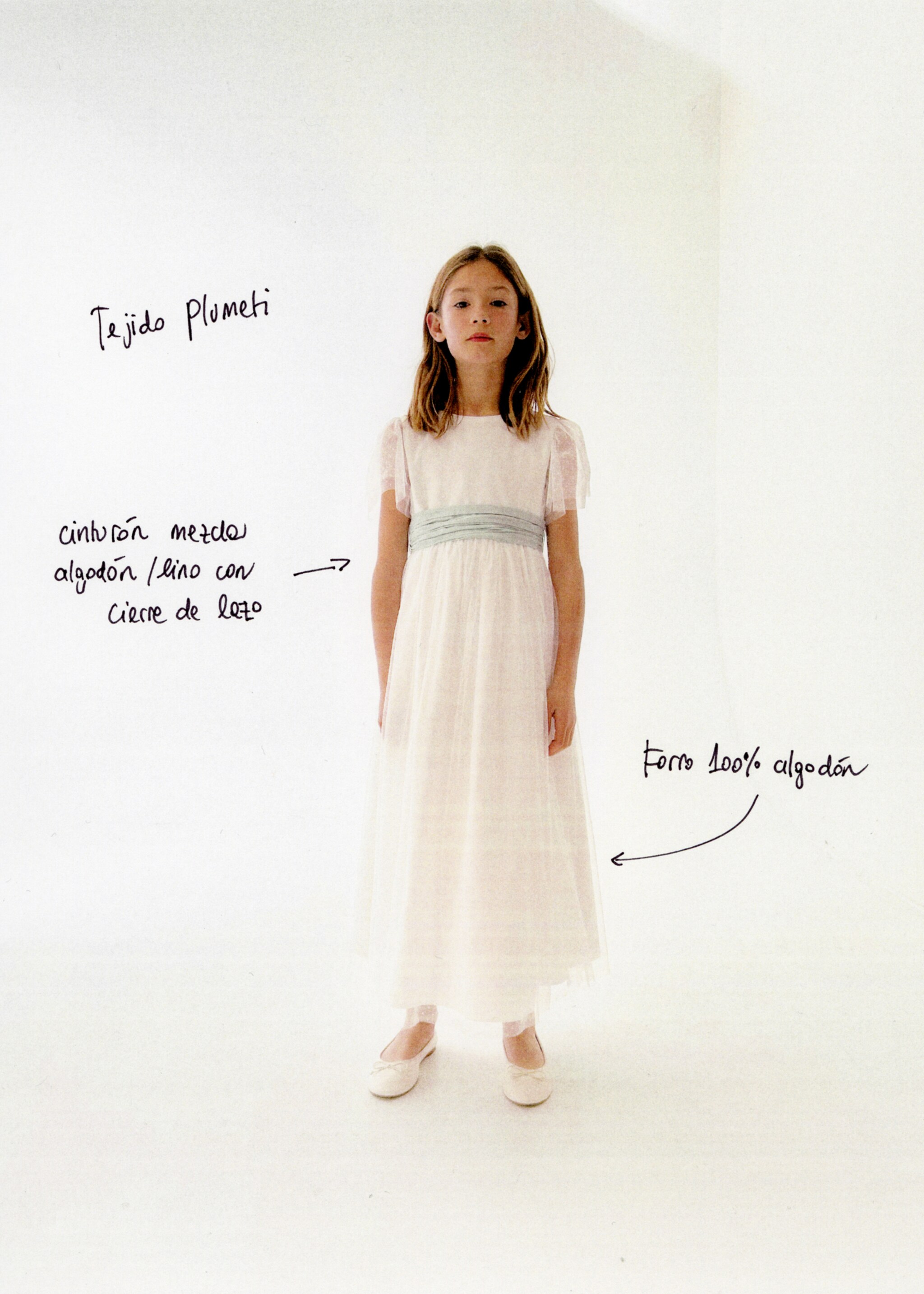 Vestit plumeti llaç - Detall de l'article 7, Blanc. Ref: 87023640-00.