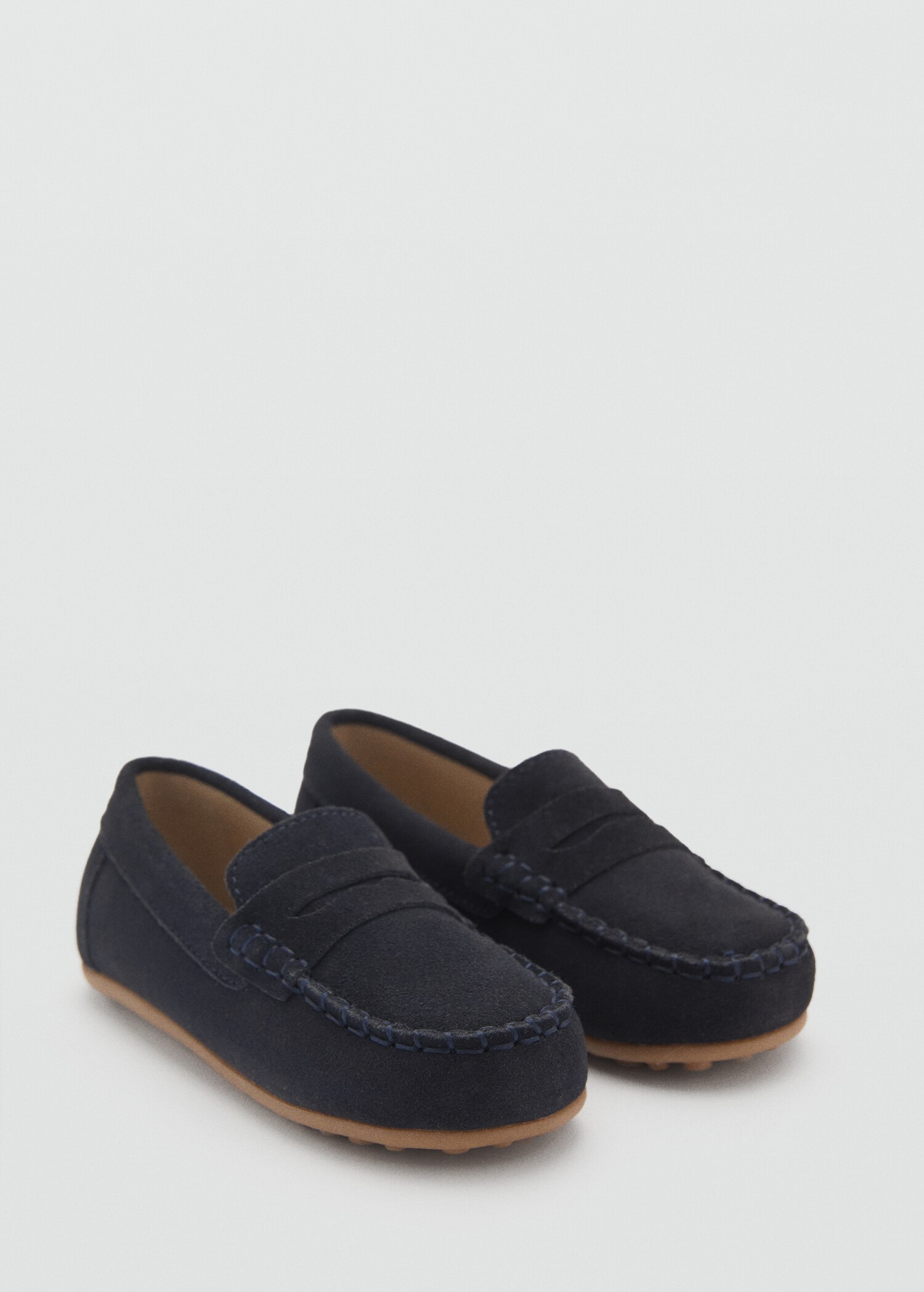 Suede leather loafers - Medium plane