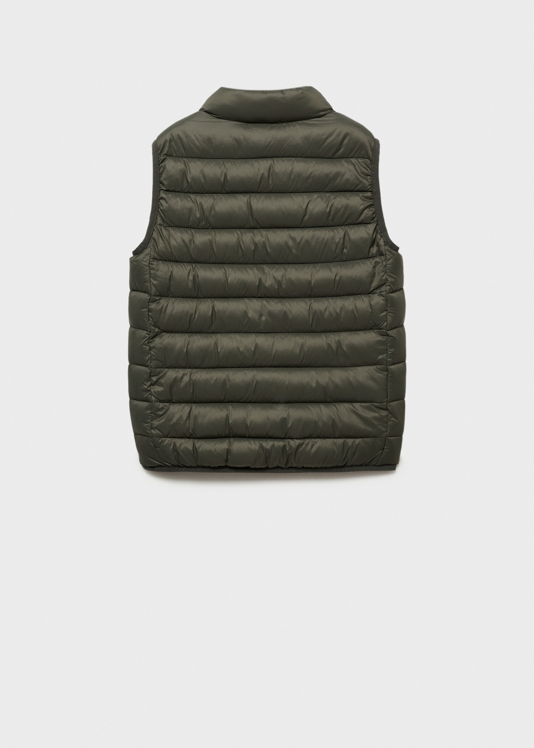 Quilted gilet - Reverse of the article, Khaki. Ref: 87023652-00.