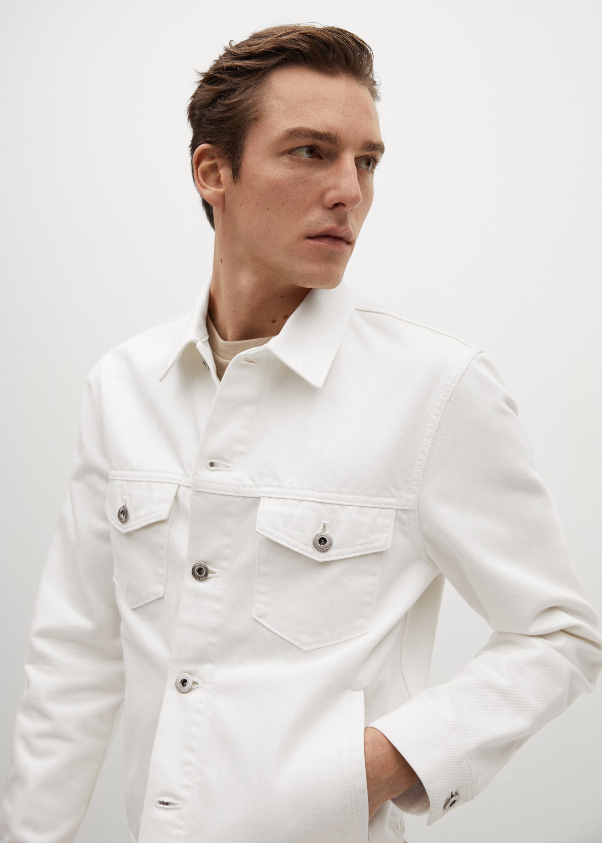 Chaqueta denim blanca - Detalle del artículo 1