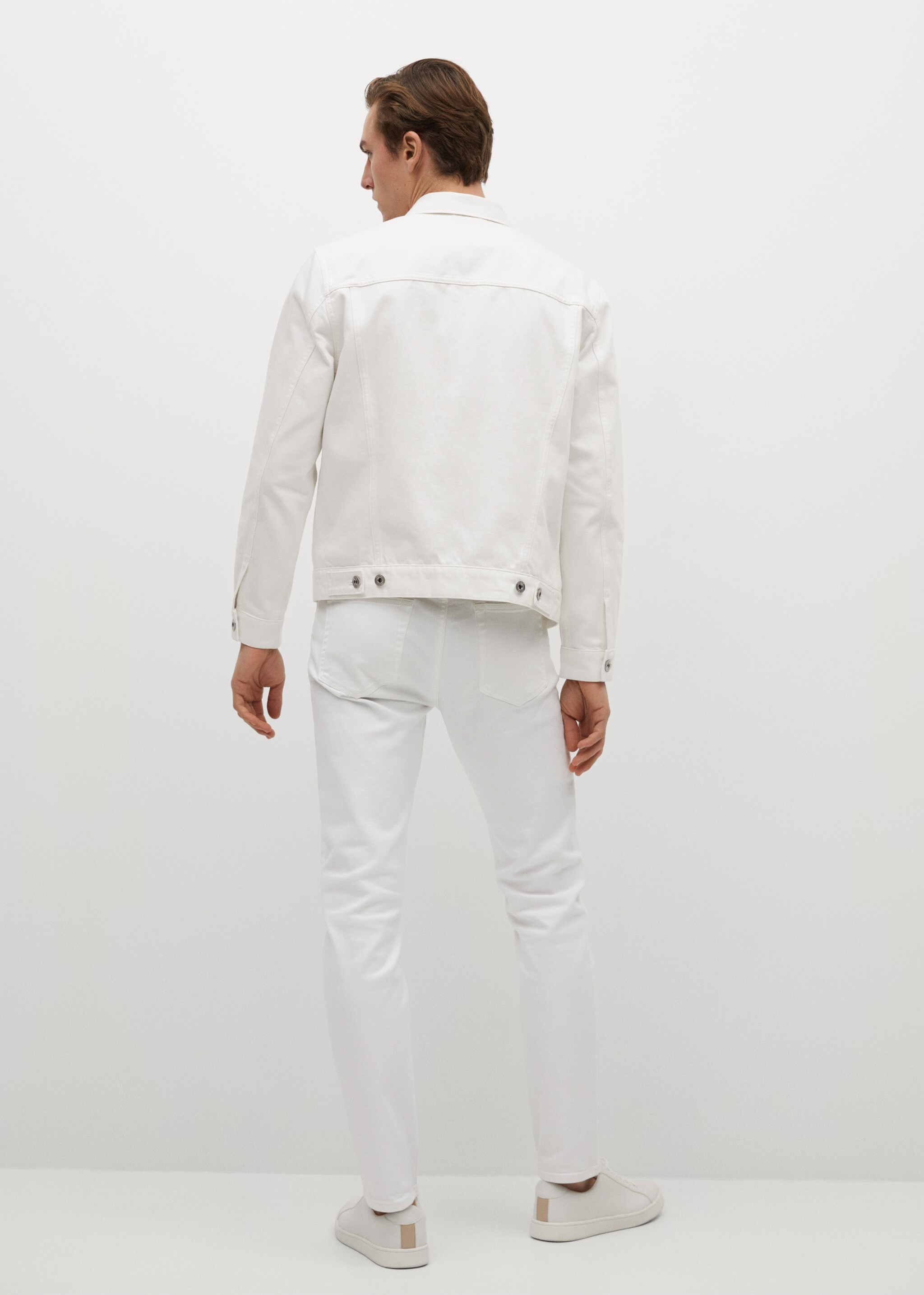 Chaqueta denim blanca - Reverso del artículo