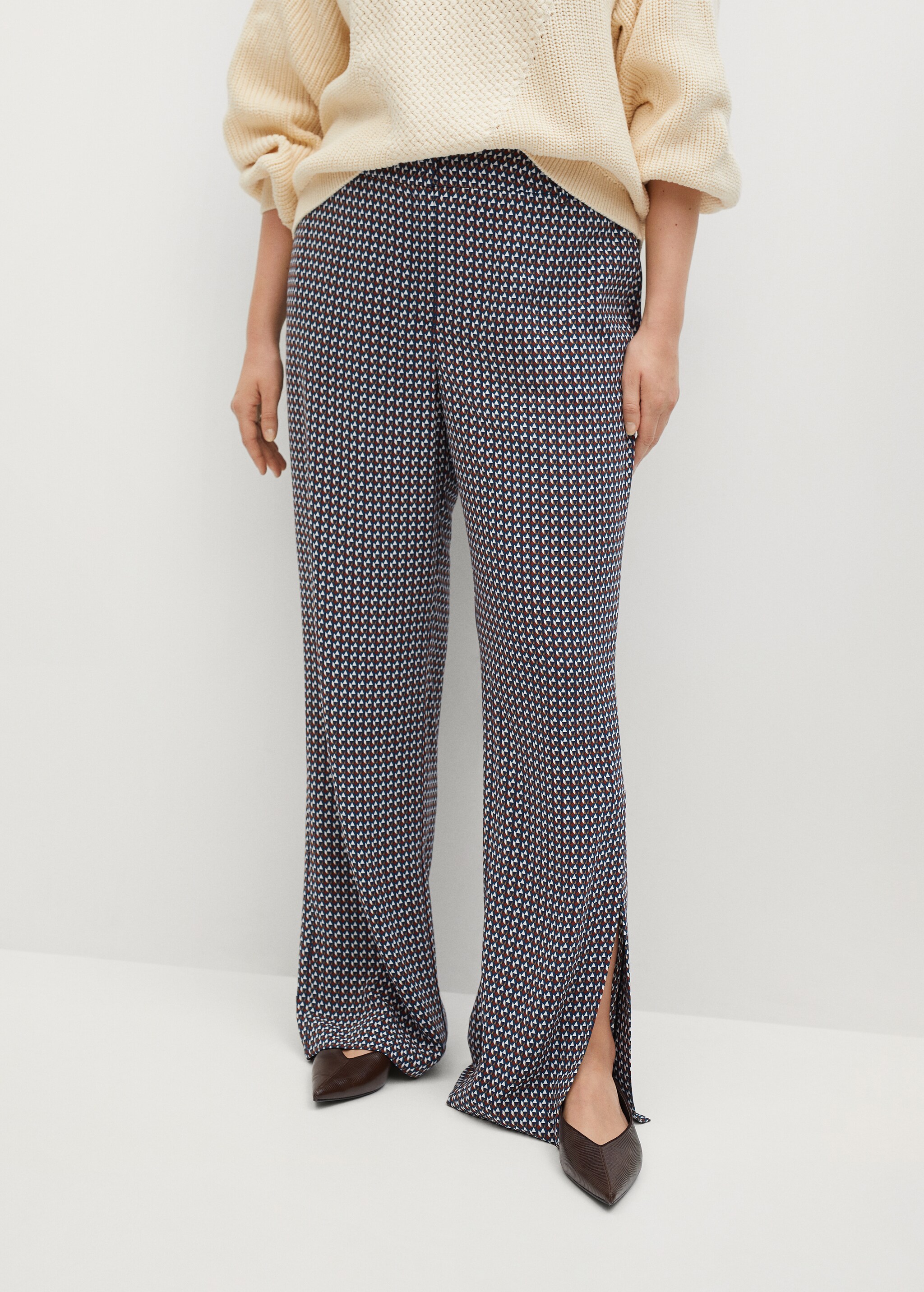 Gemusterte Baggy Pants  - Mittlere Ansicht