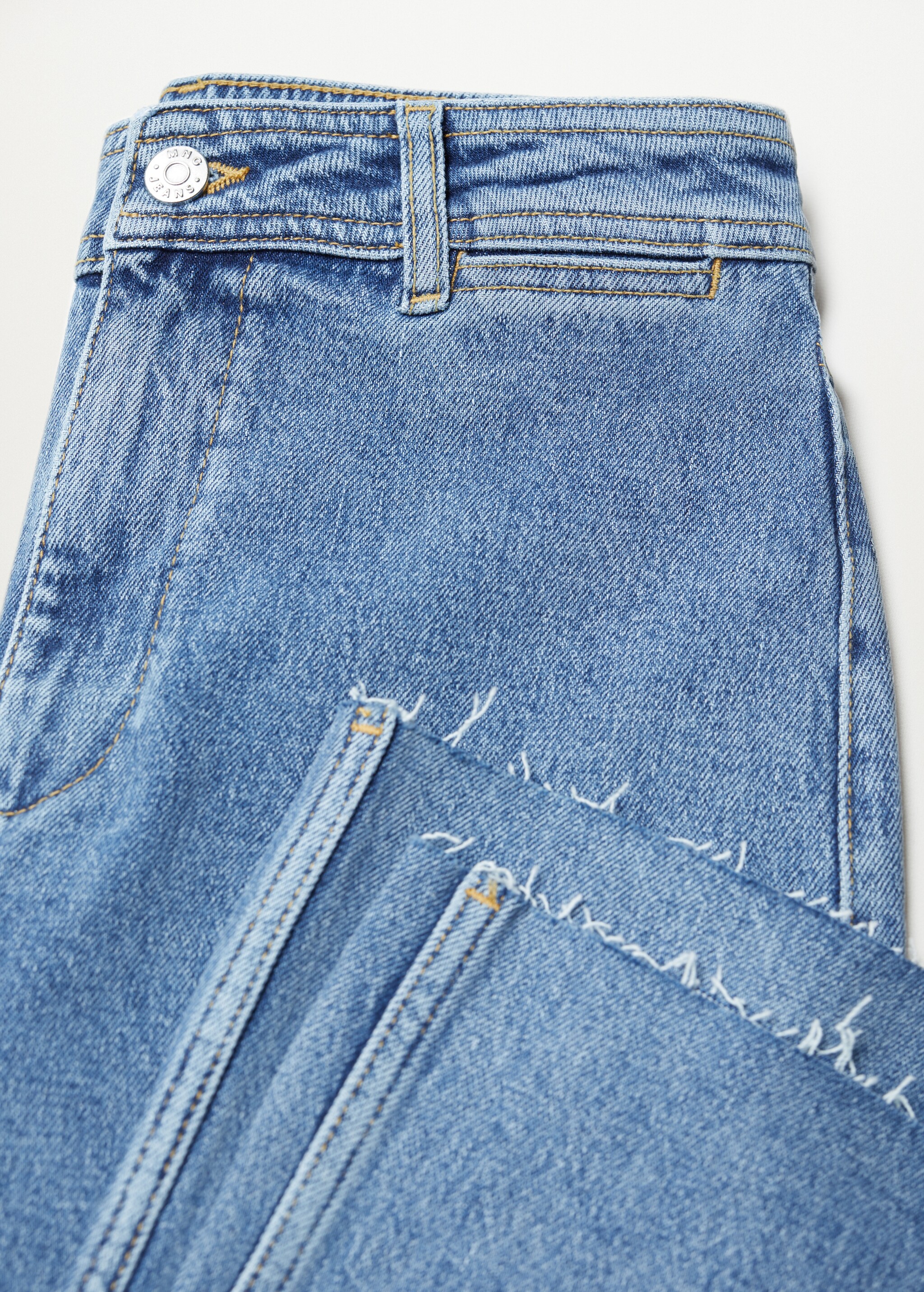 Džíny culottes s vysokým elastickým pasem - Detail zboží 8