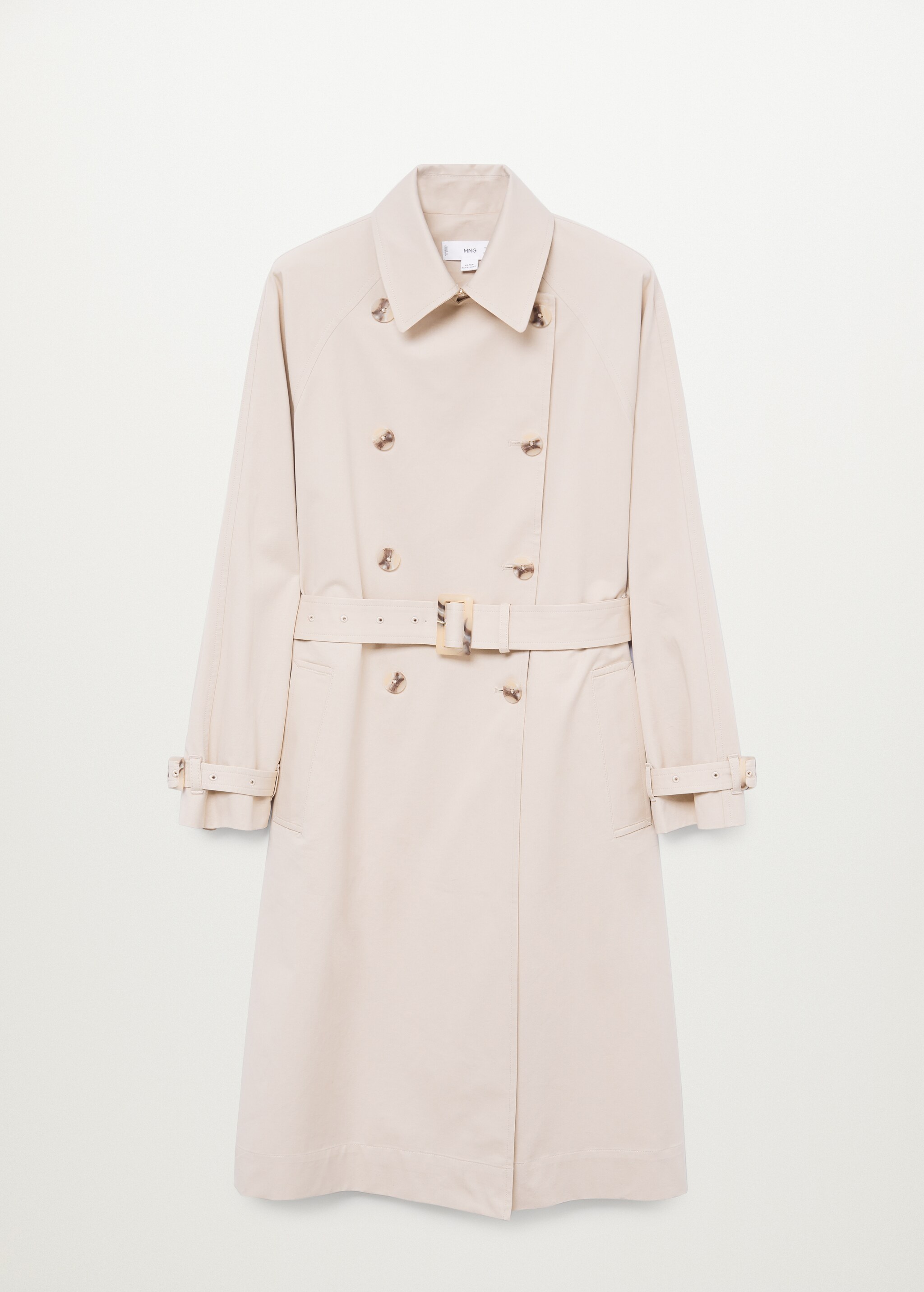 Long water-repellent trench coat - Article without model