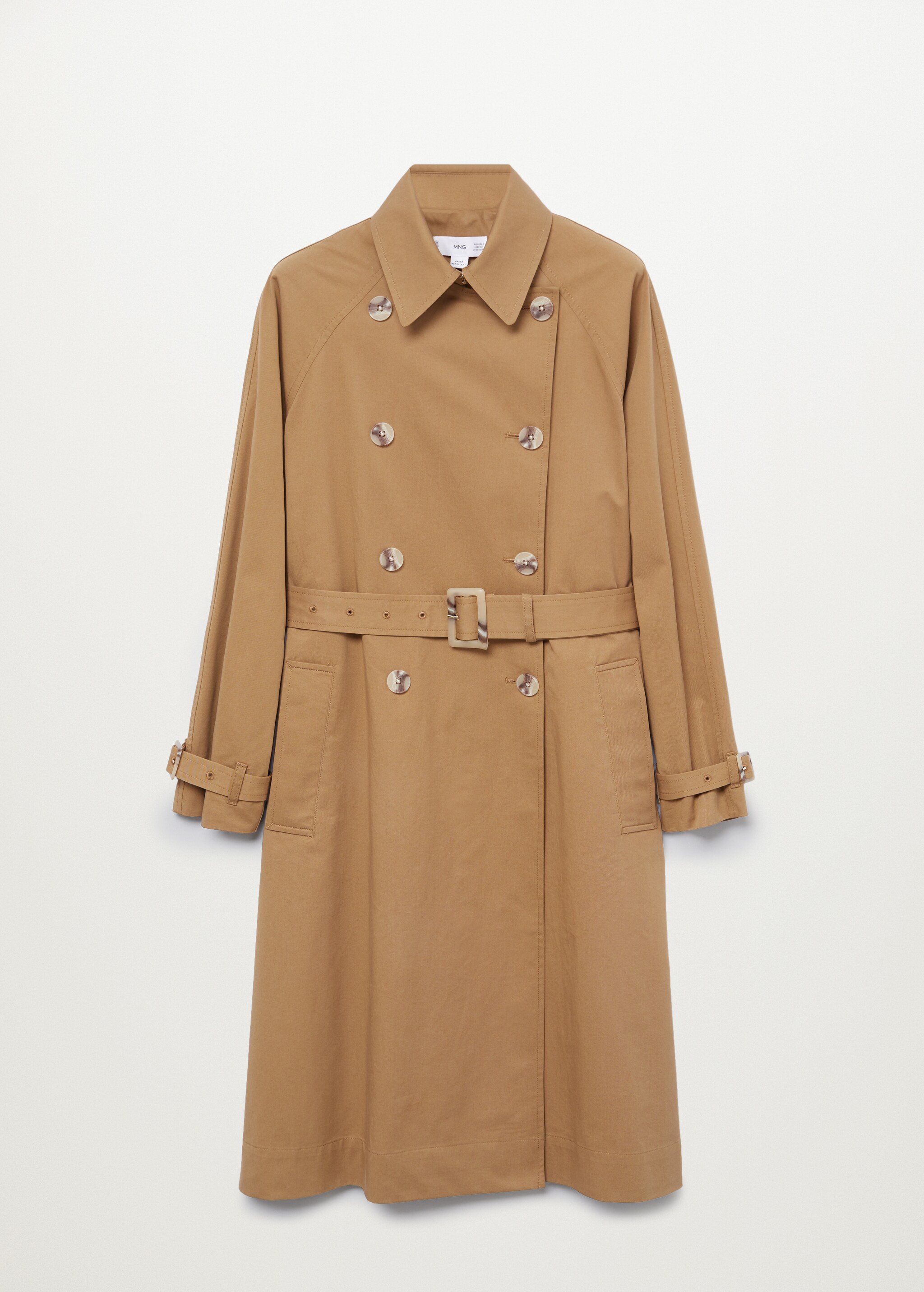 Long water-repellent trench coat - Article without model