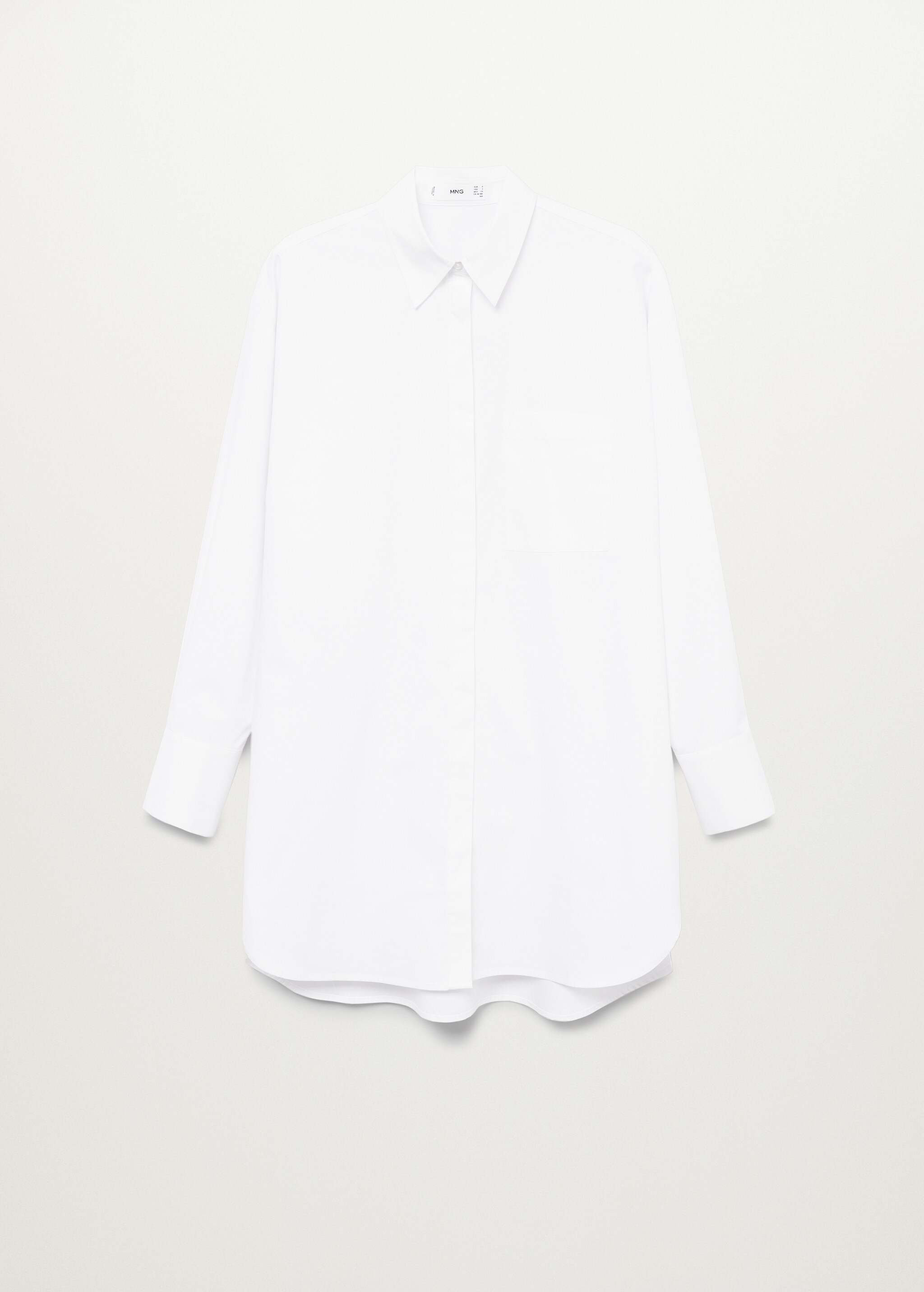Oversize poplin shirt - Article without model