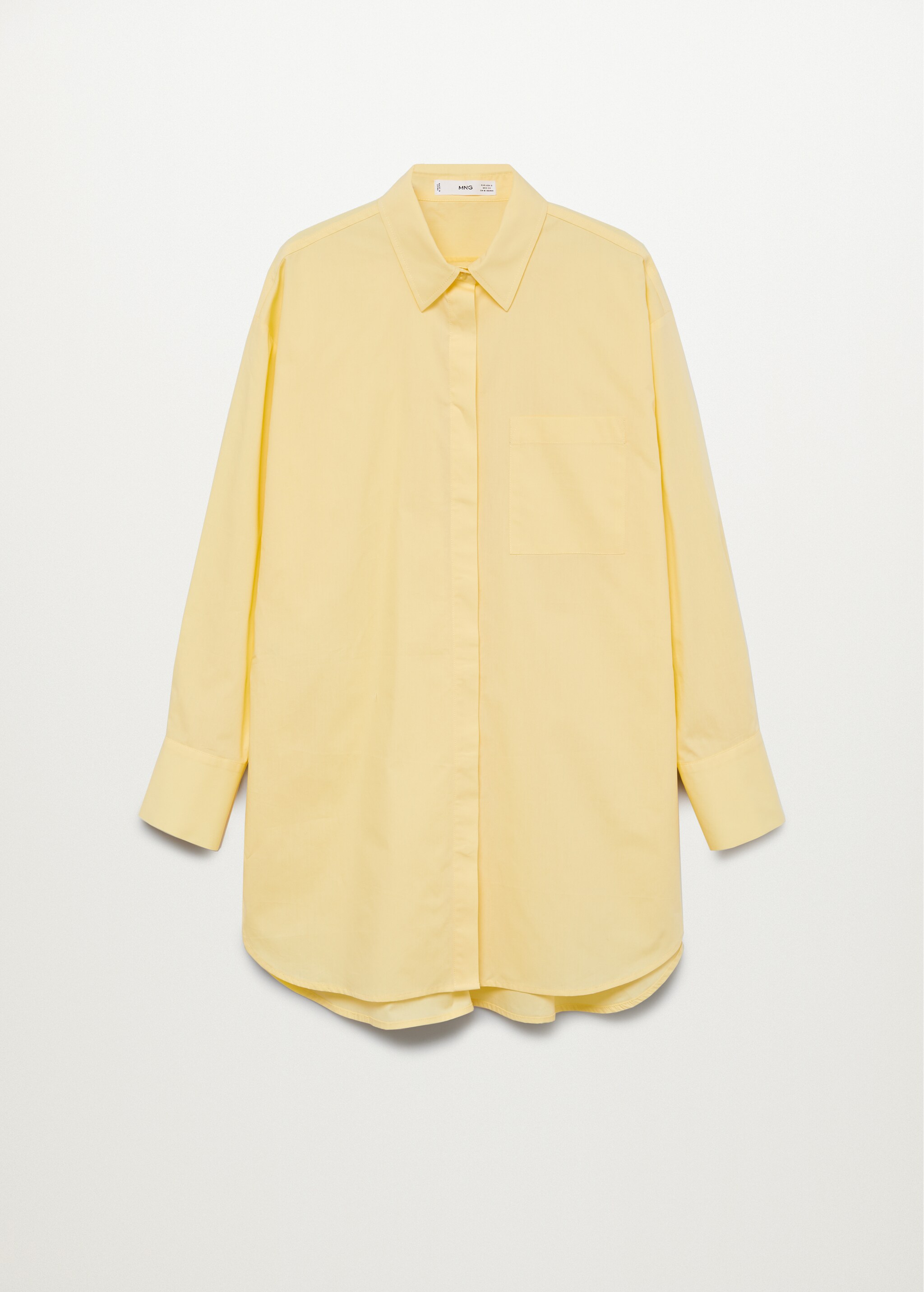 Oversize poplin shirt - Article without model