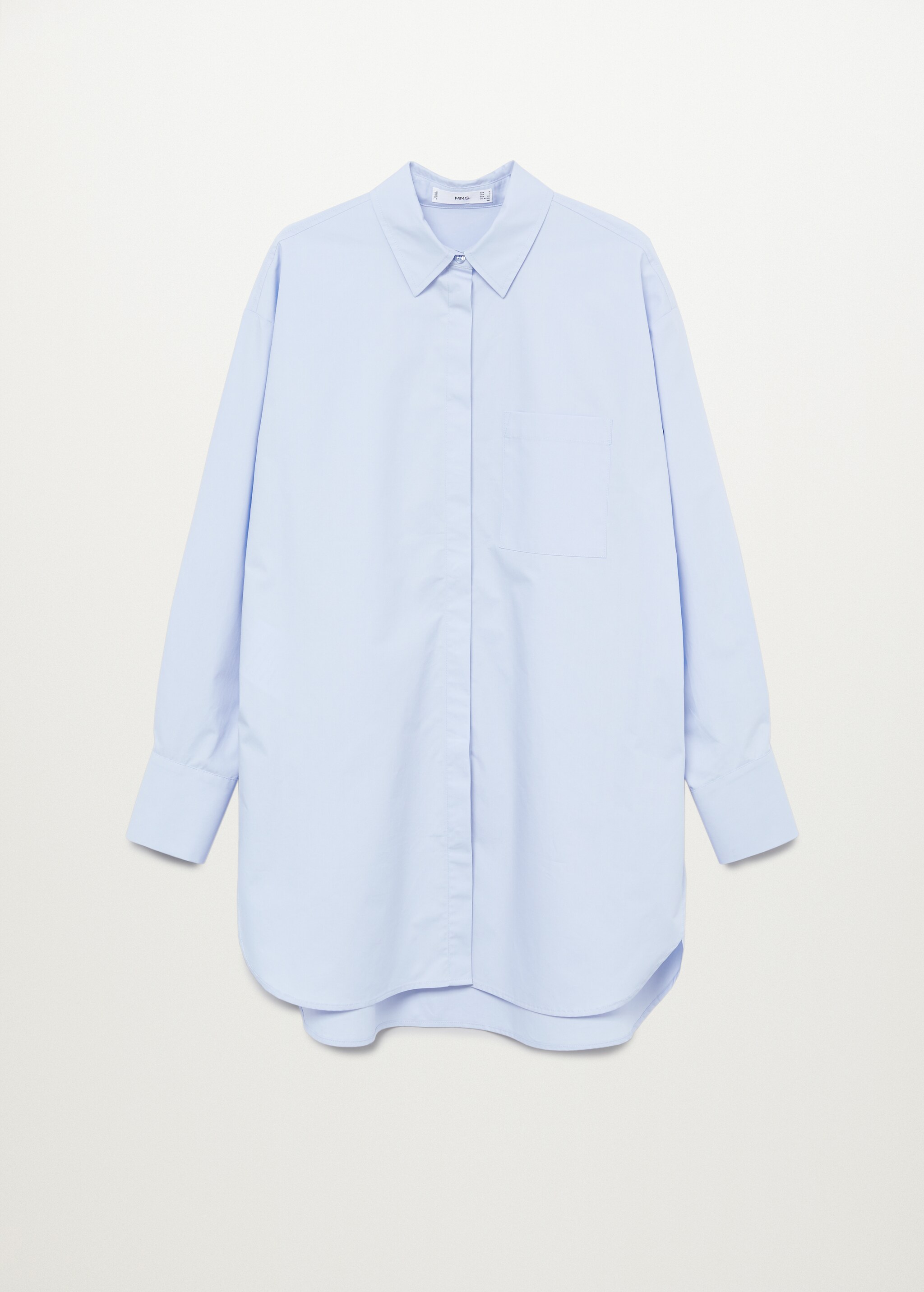 Oversize poplin shirt - Article without model