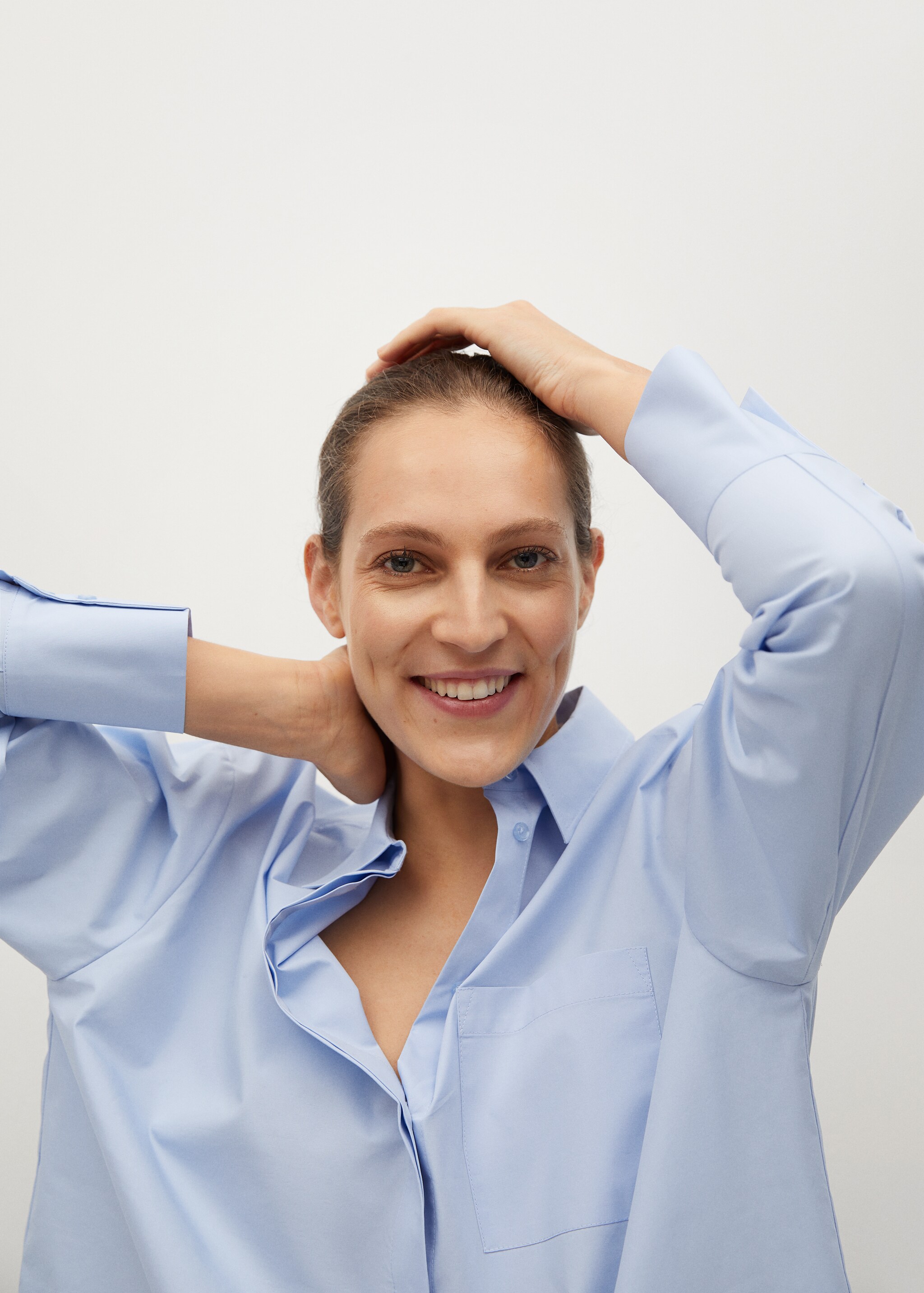 Oversize poplin shirt - Details of the article 1