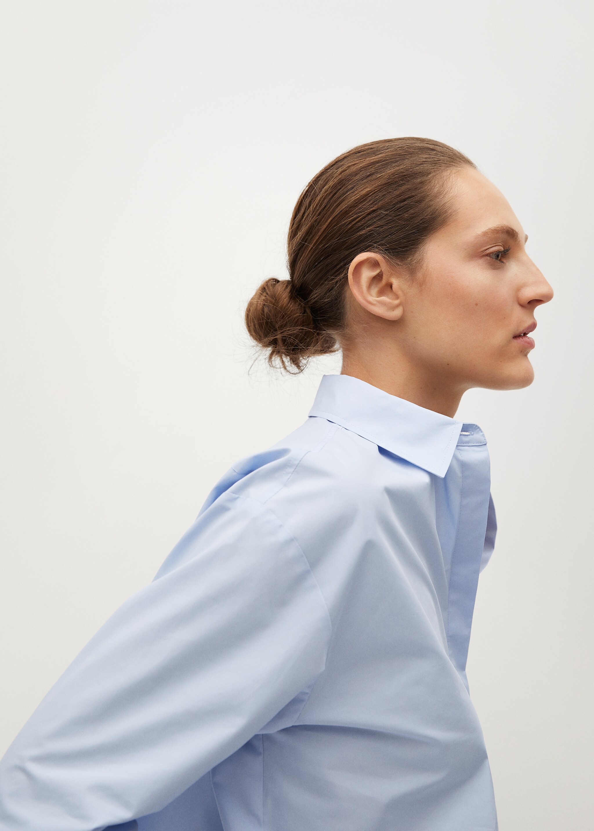 Oversize poplin shirt - Details of the article 3
