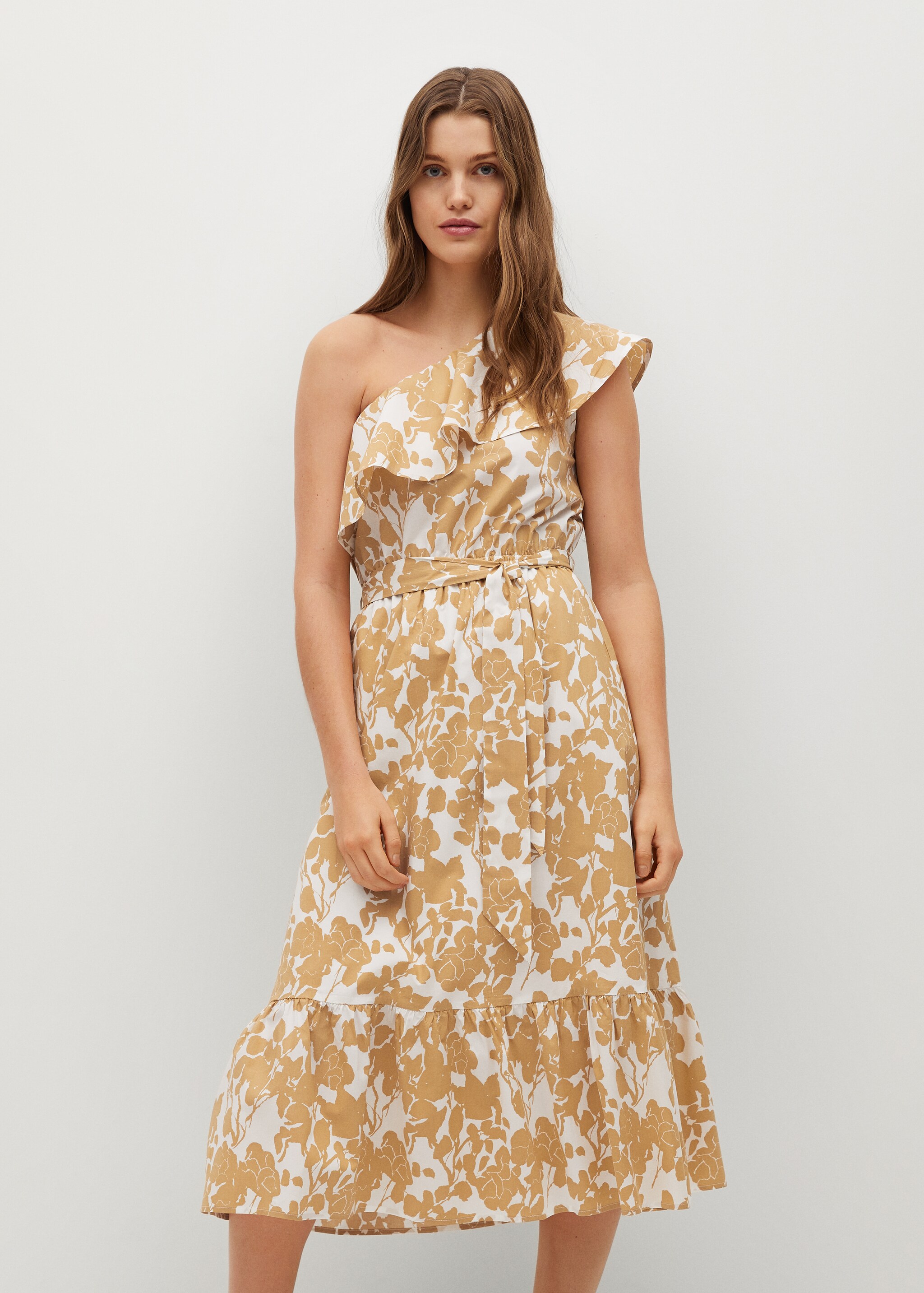 Vestido algodón estampado - Plano medio