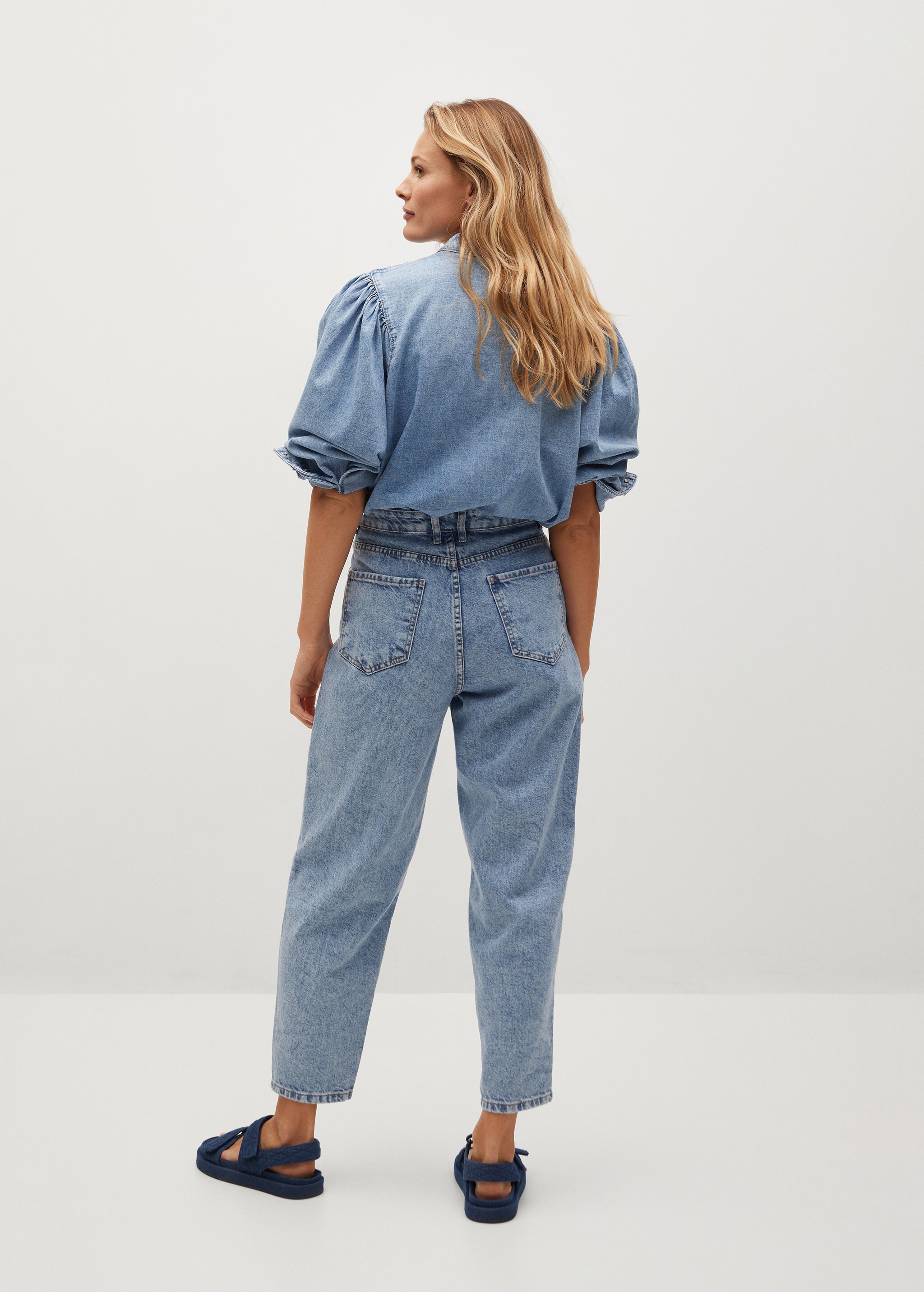 Jeans slouchy pinzas  - Reverso del artículo