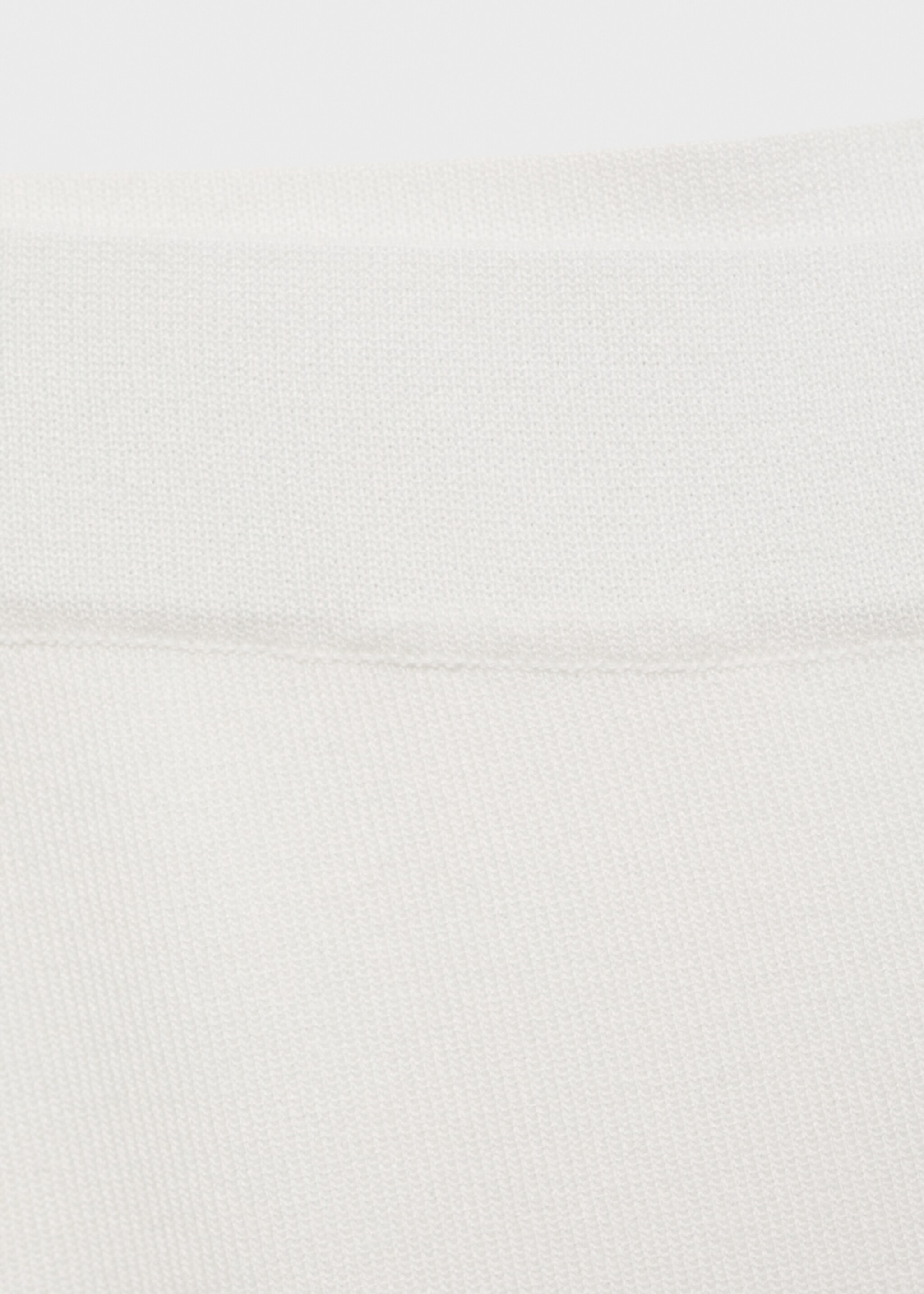 Pantalon droit maille - Détail de l'article 8, Blanc. Ref: 87024064-00.