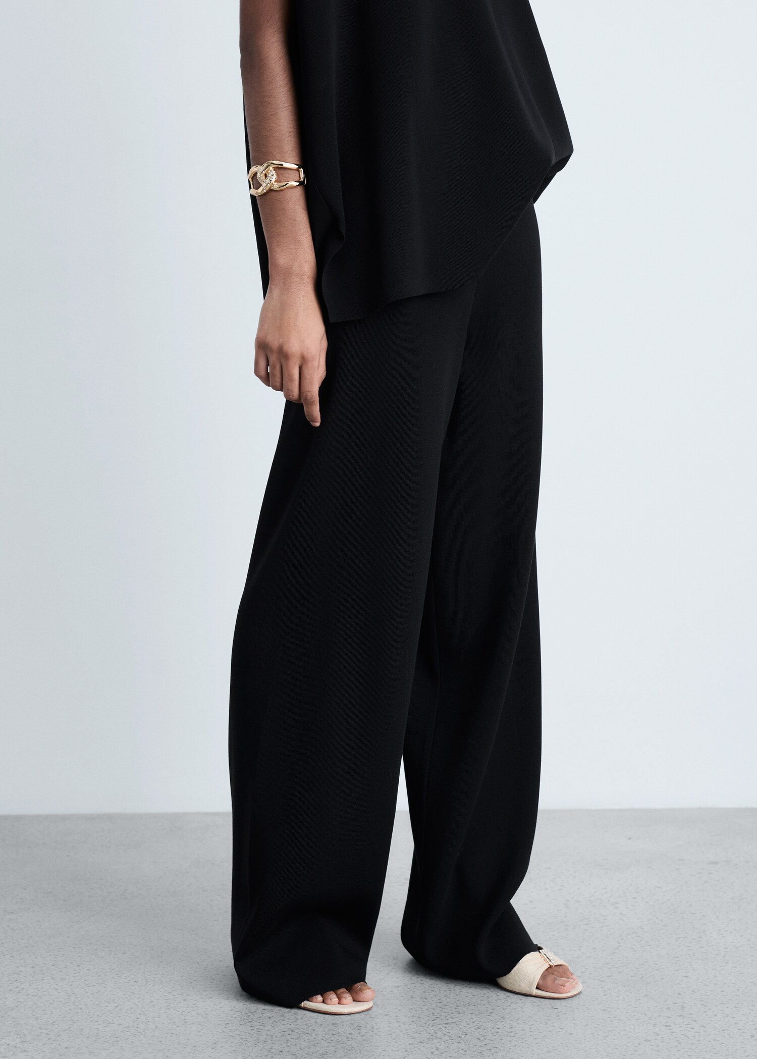 Pantalon droit maille - Plan moyen