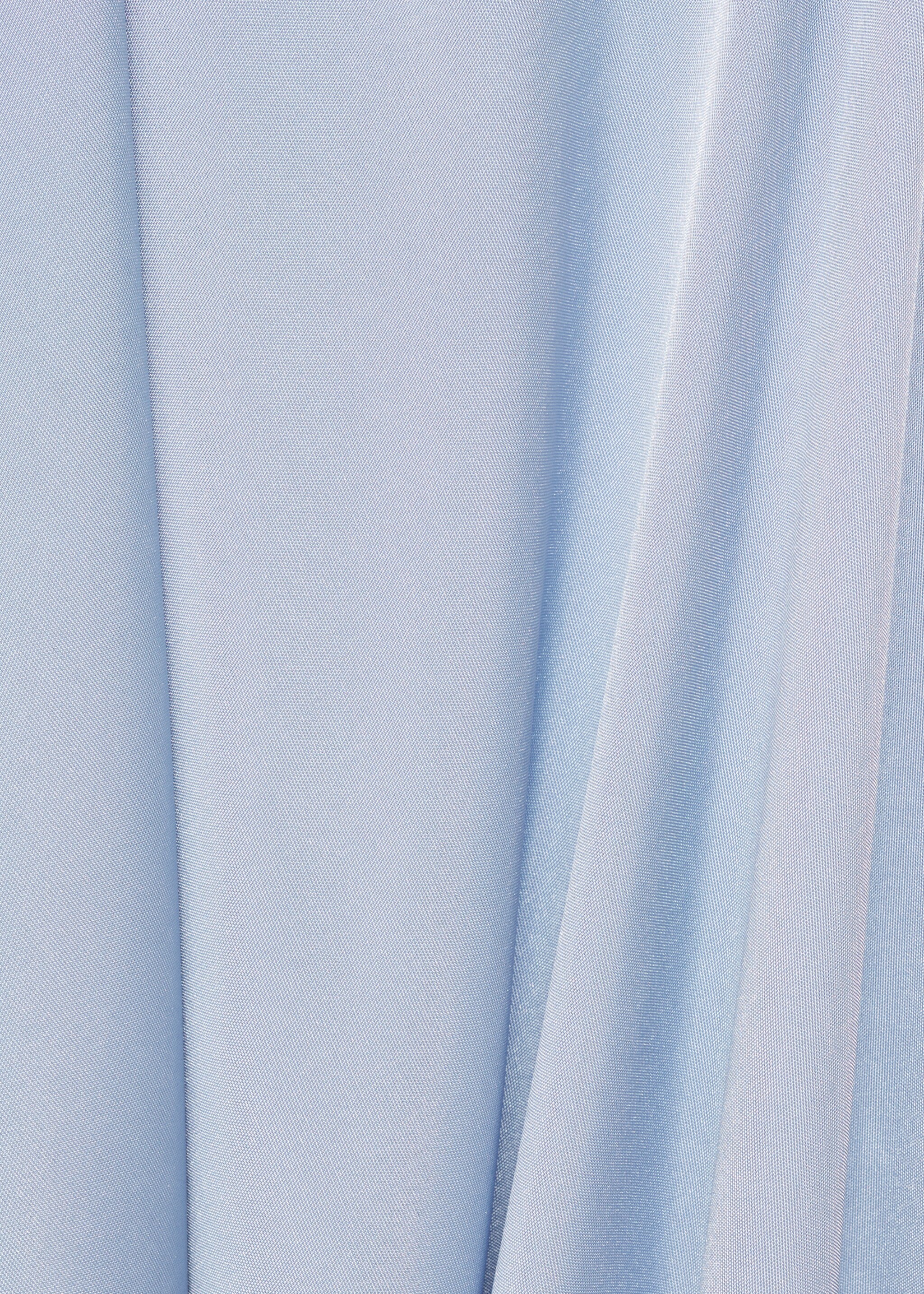 Drapiertes Kleid mit asymmetrischem Design - Detail des Artikels 0, Himmelblau. Ref: 87024065-00.