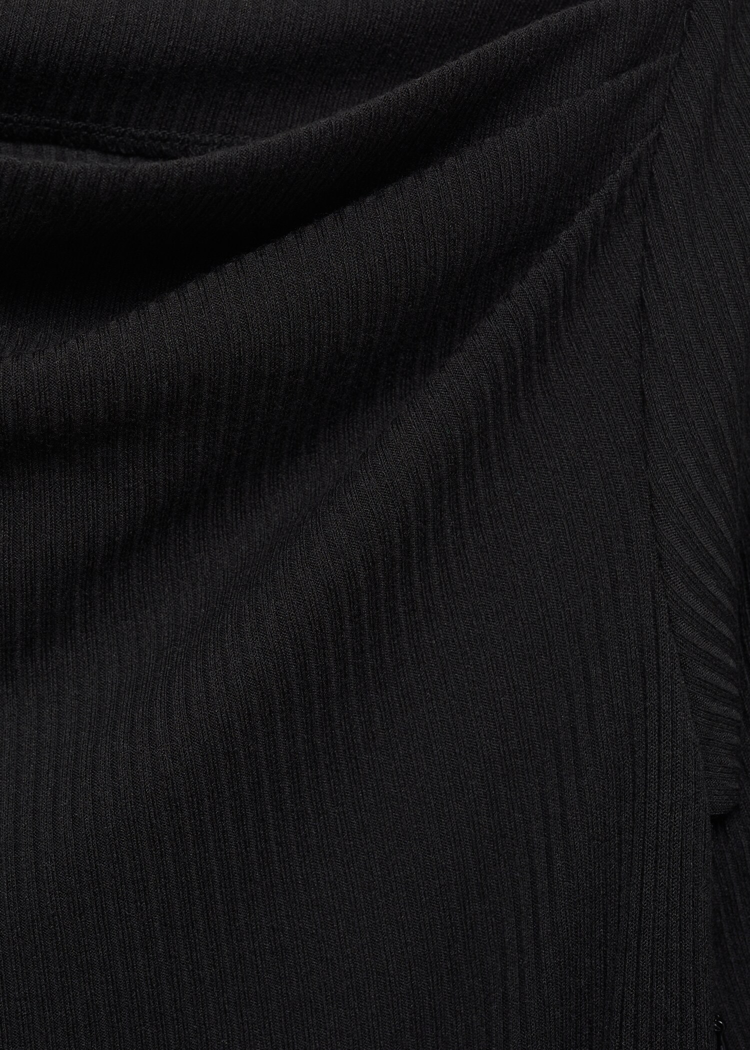 Combined-fabric jumpsuit with belt - Details of the article 0