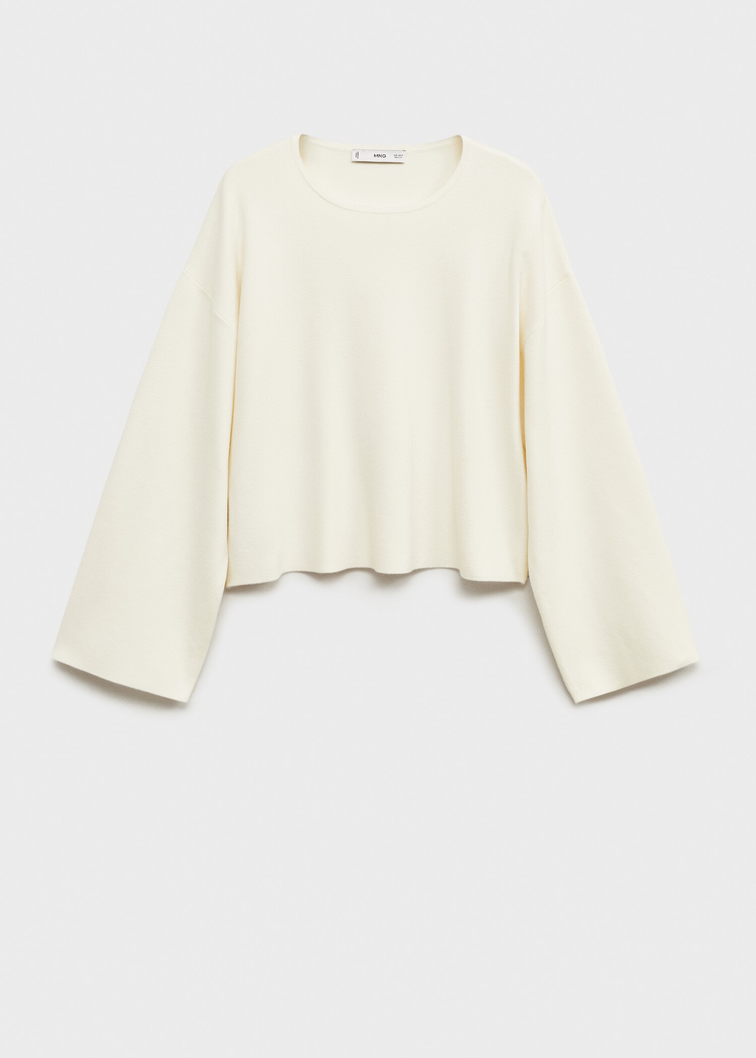 Knitted sweater with oversized sleeves - Article without model