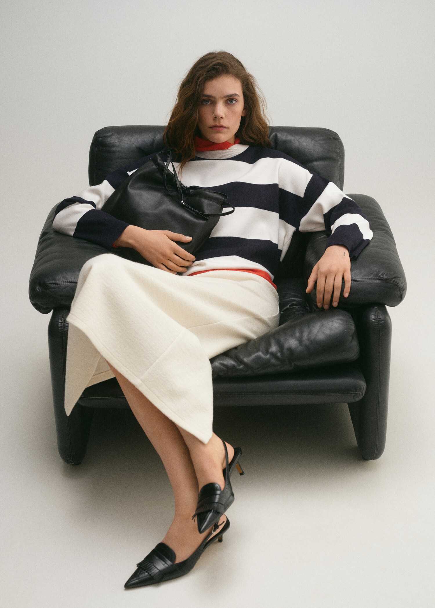 Gestreepte trui met ronde hals - Detail van het artikel 2