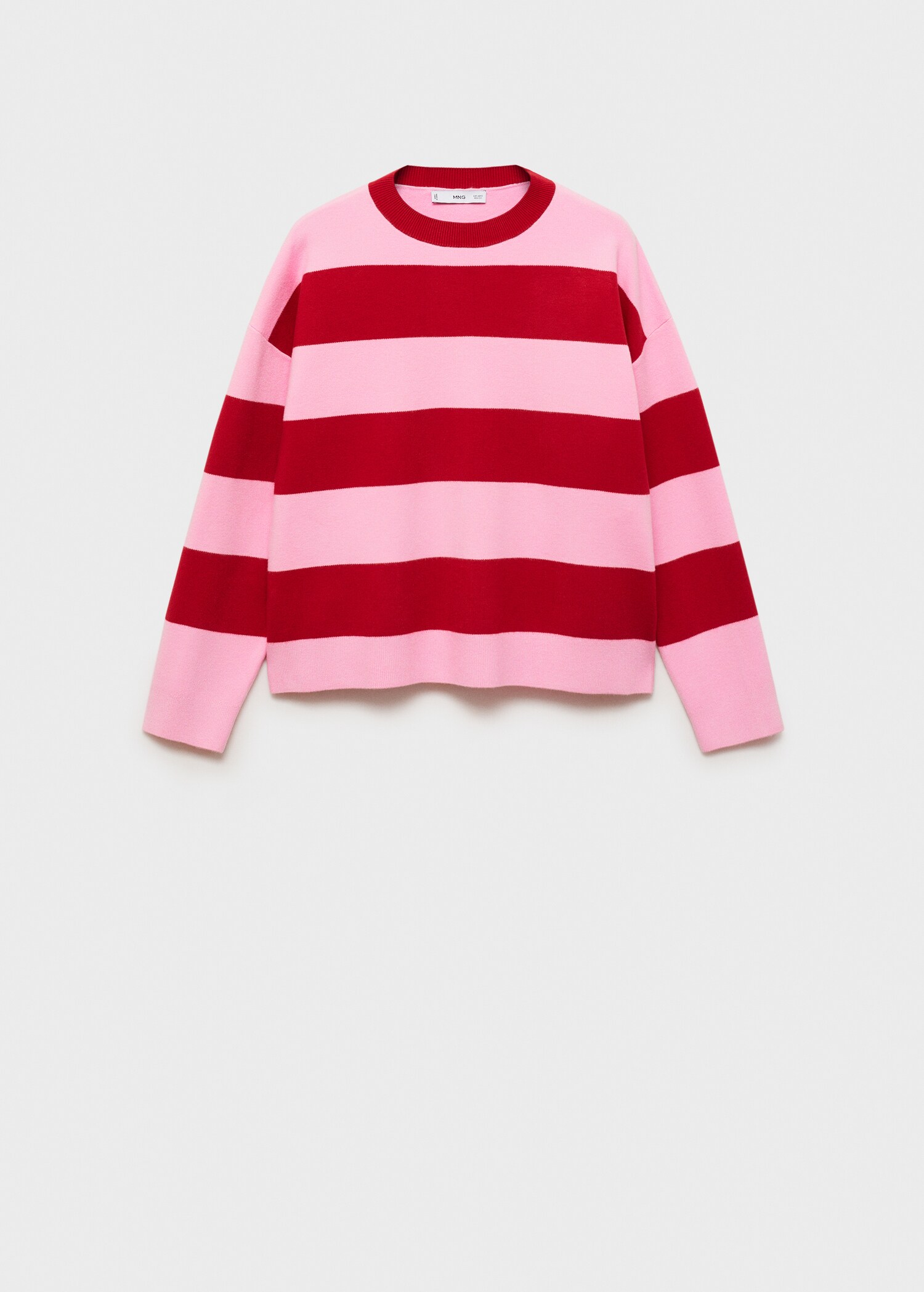 Gestreepte trui met ronde hals - Artikel zonder model