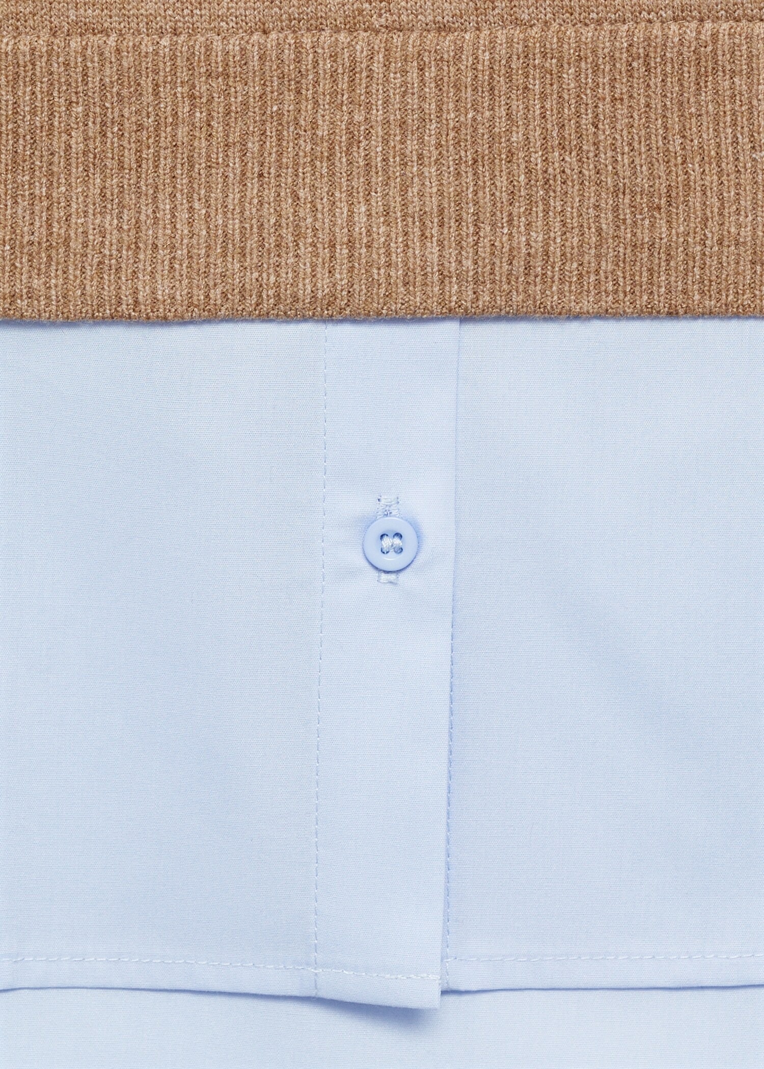 Combined knitted sweater - Details of the article 8